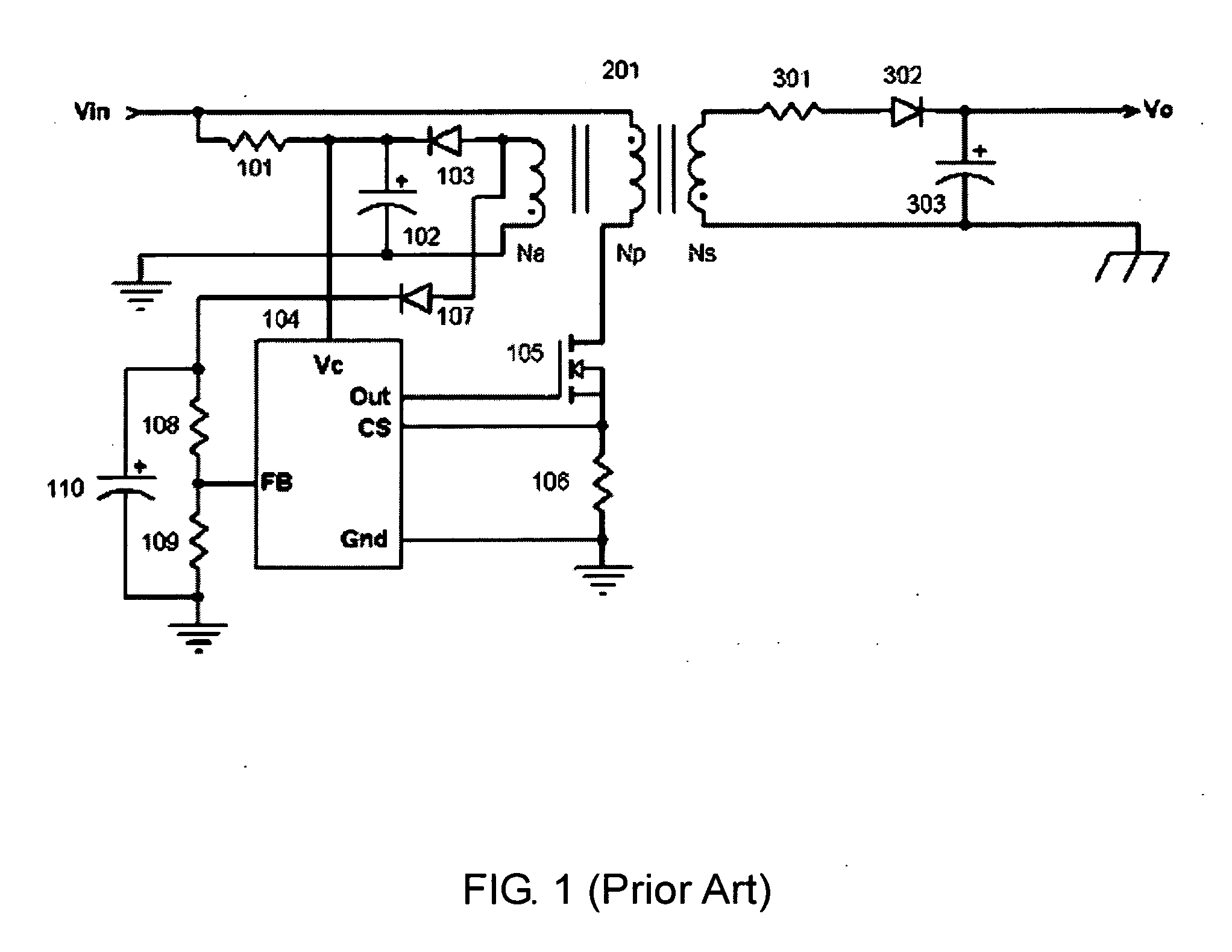 Primary side constant output voltage controller