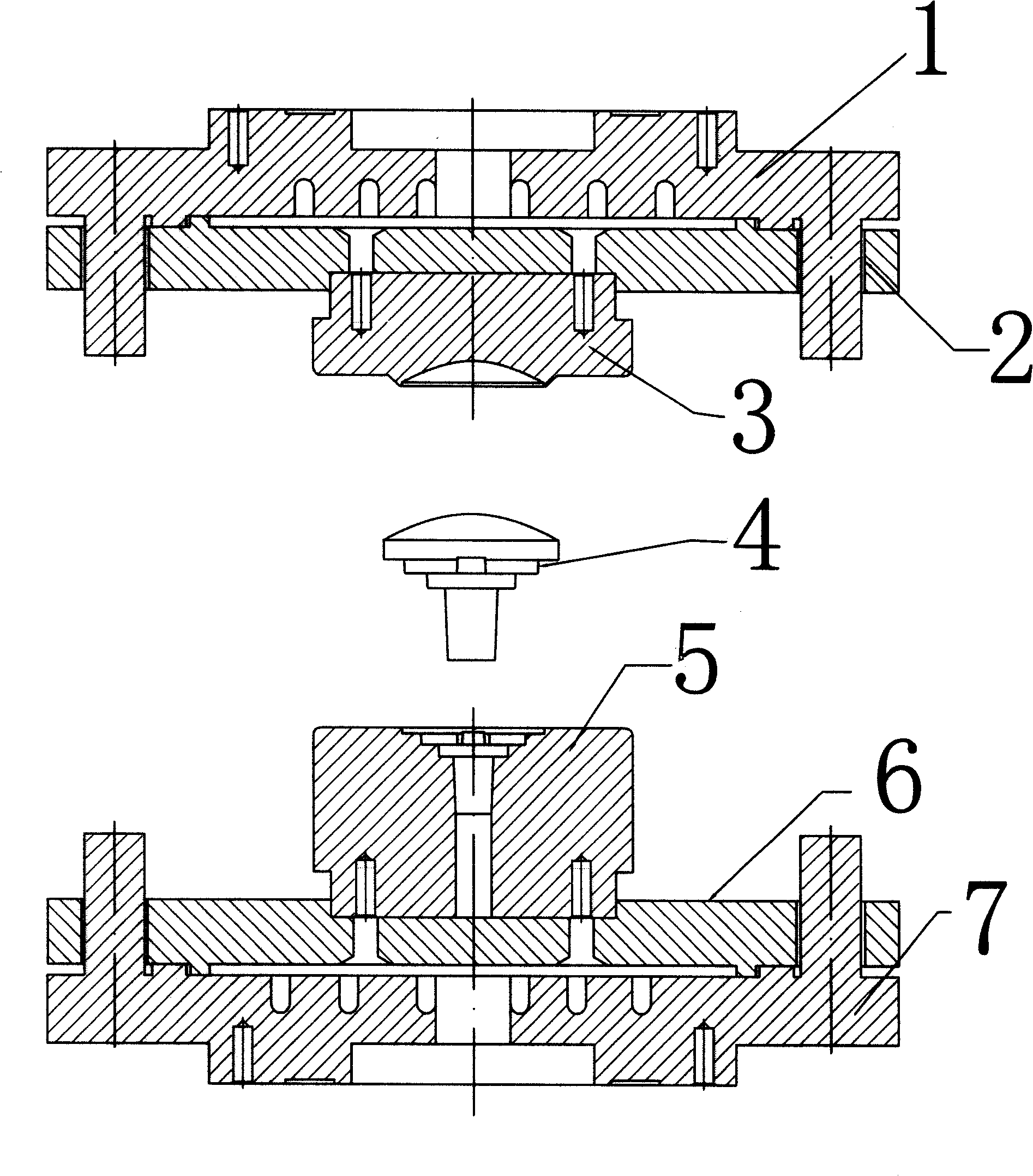 Hot press molding technique for special optical glass element