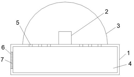 A LED lamp bead assembly with good heat dissipation effect