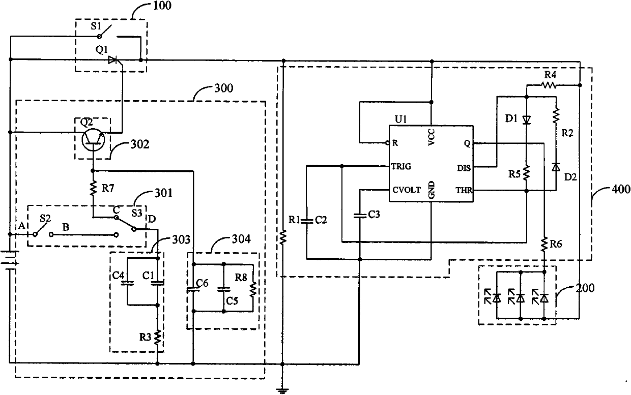 Sign light circuit and sign light