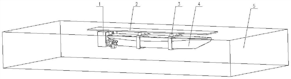 Ice feeding device for cavitation water drum test