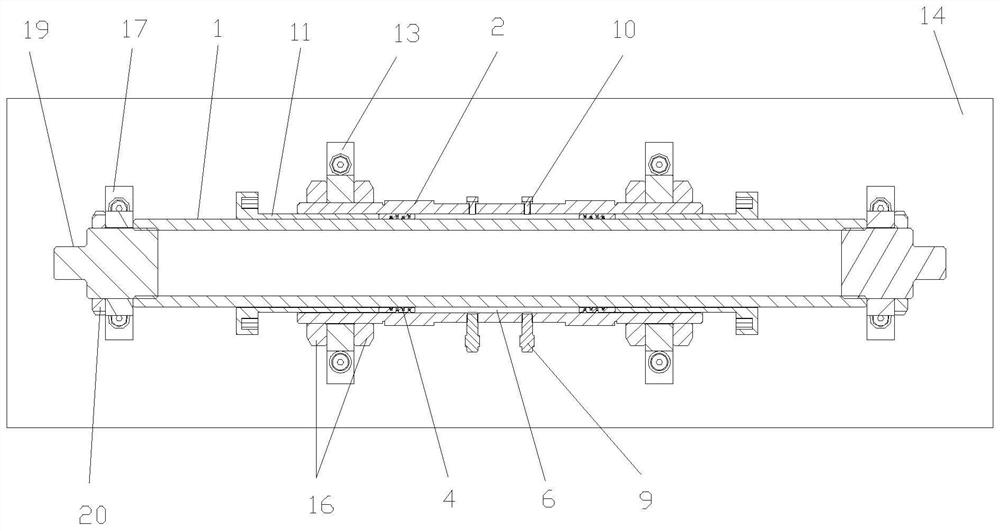 Electrorheological fluid flow mode rheological property test device