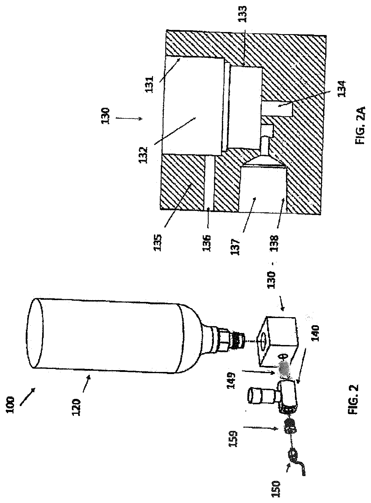 Portable instant cooling system with controlled temperature obtained through timed-release liquid or gaseous co2 coolant for general refrigeration use in mobile and stationary containers