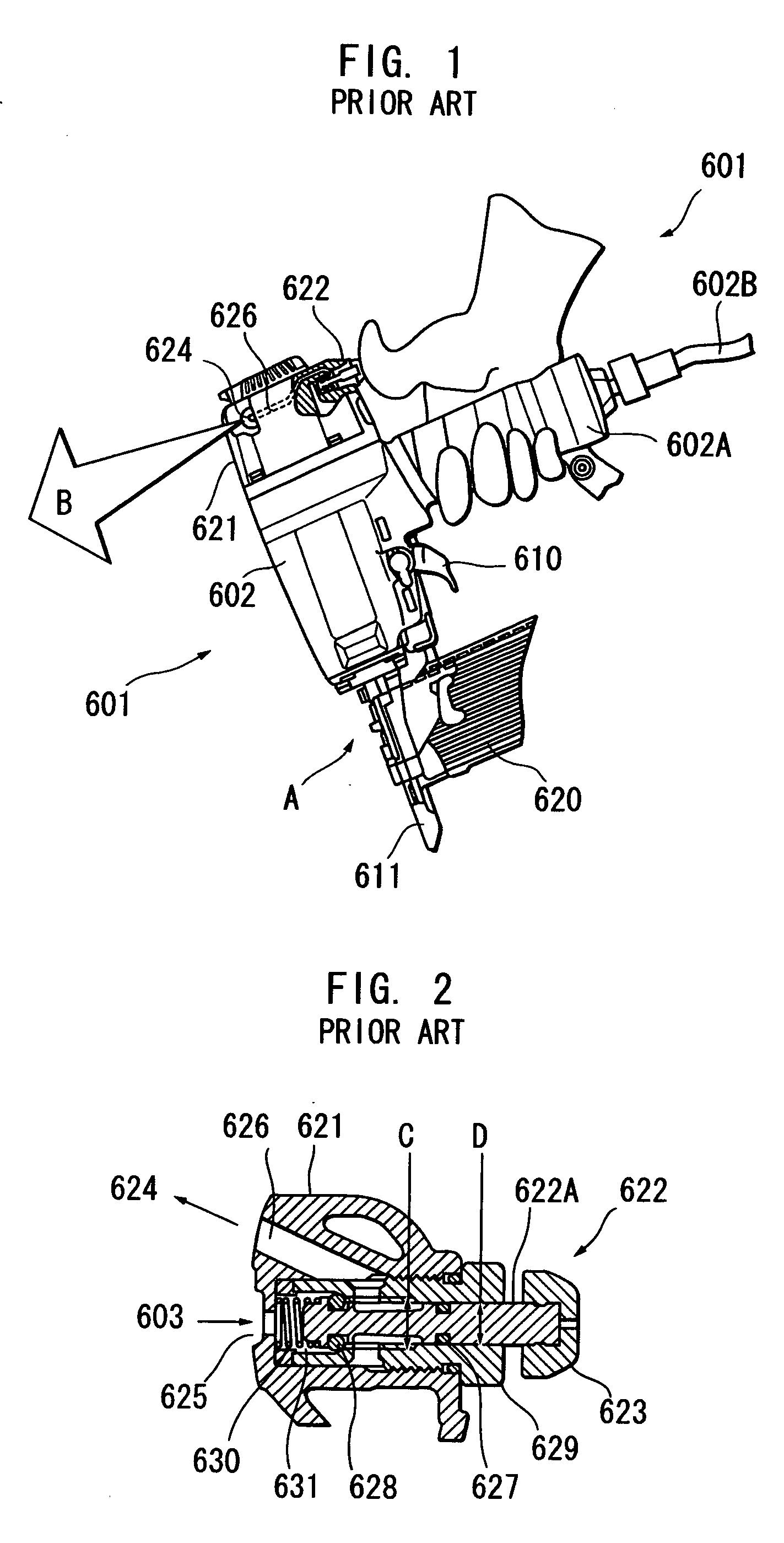 Nail gun provided with duster function