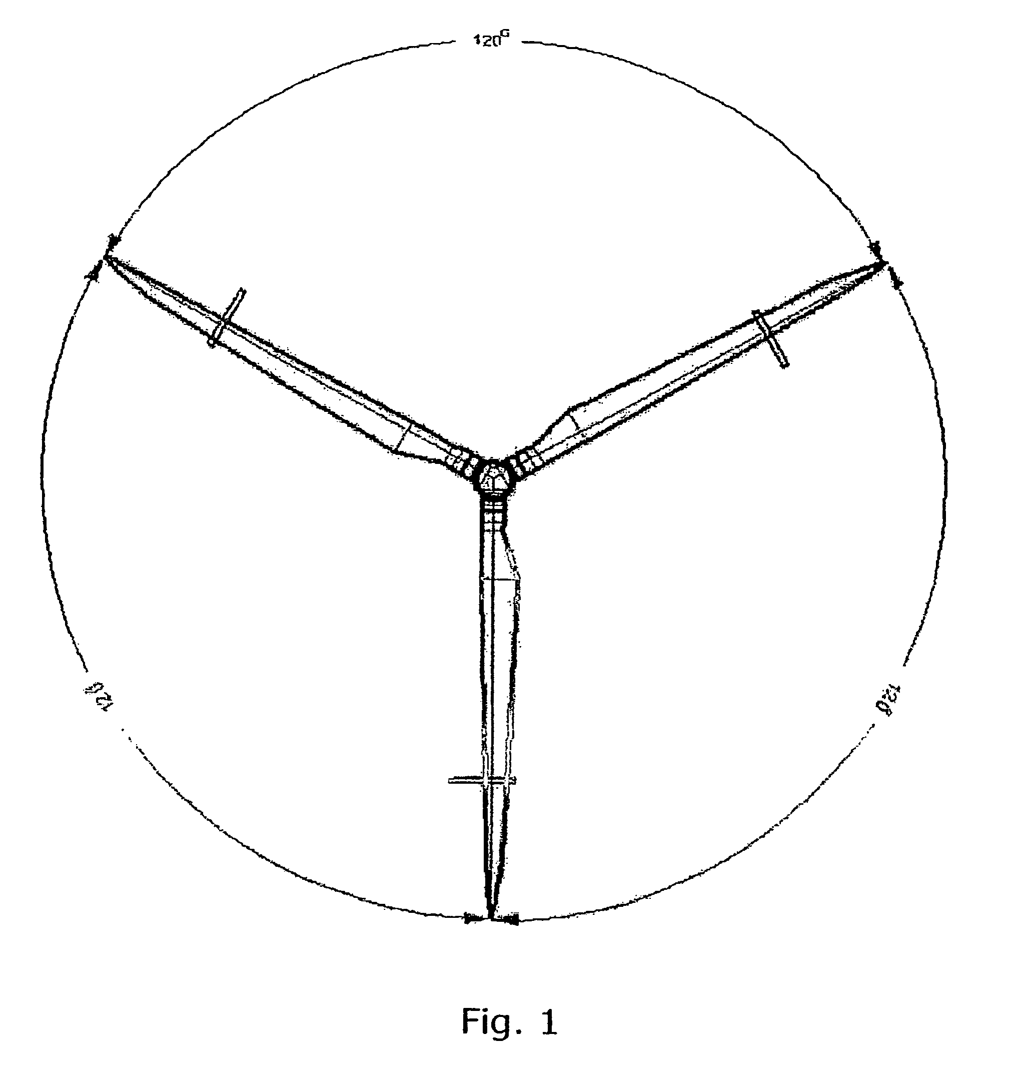 Method of controlling aerodynamic load of a wind turbine based on local blade flow measurement