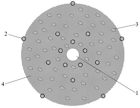 Hard-shell benthos anti-scouring structure of marine foundation and construction method