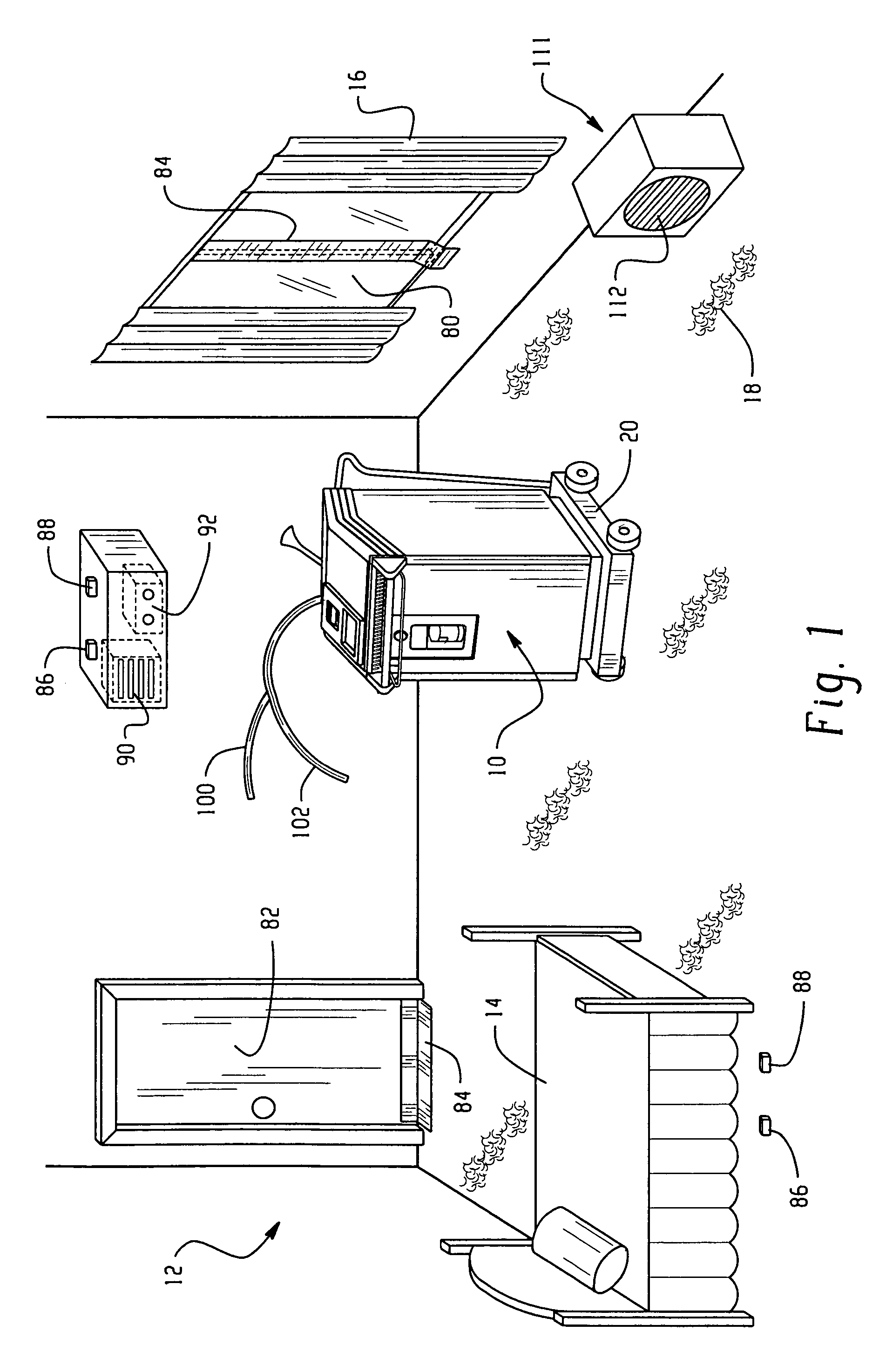 Room decontamination with hydrogen peroxide vapor