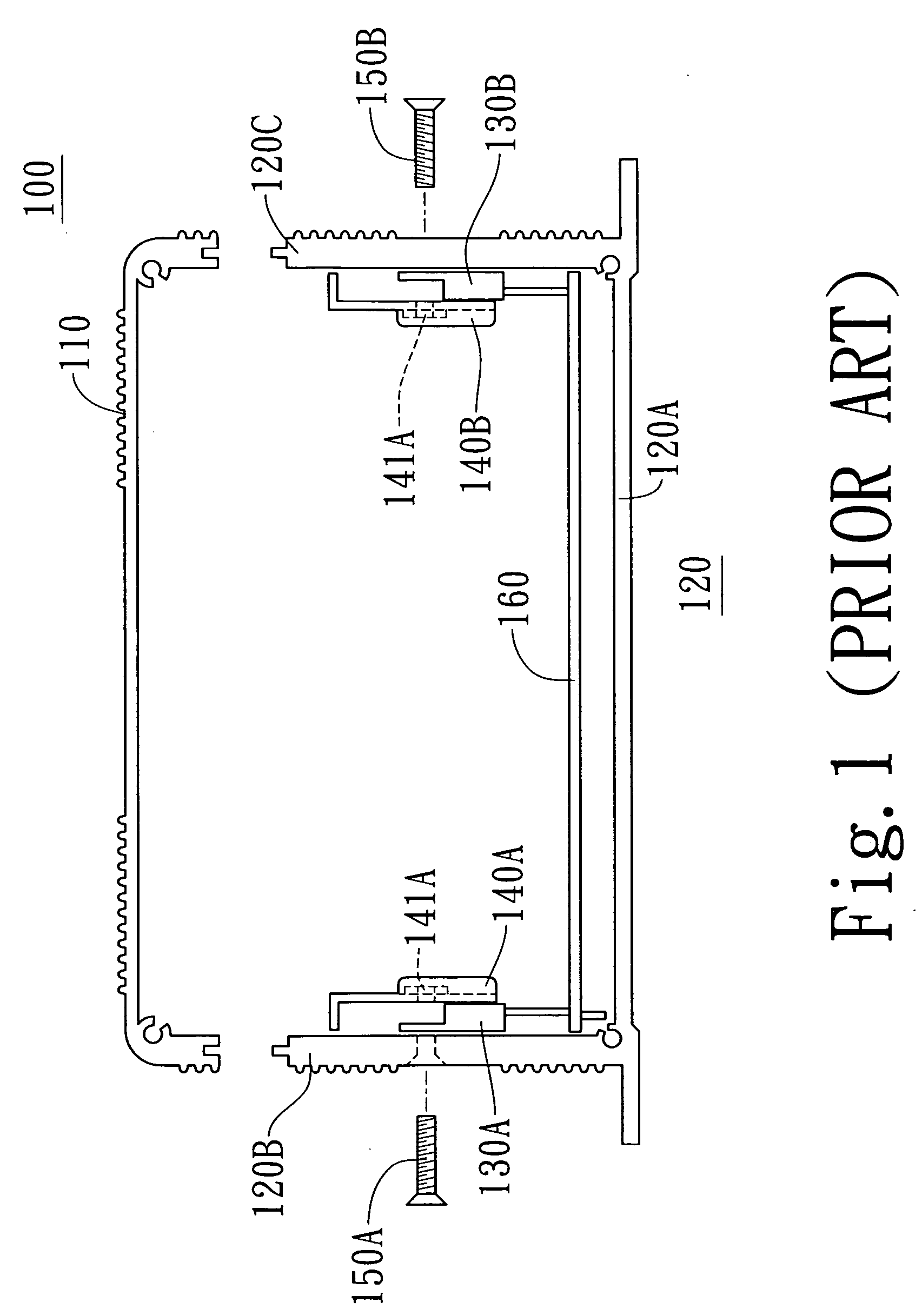 Combination of inverter casing and heat sink member