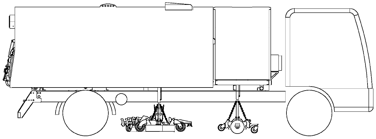 Multifunctional washing and sweeping device