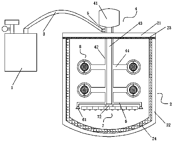 Supercritical carbon dioxide high-viscosity fruit and vegetable juice sterilizing device