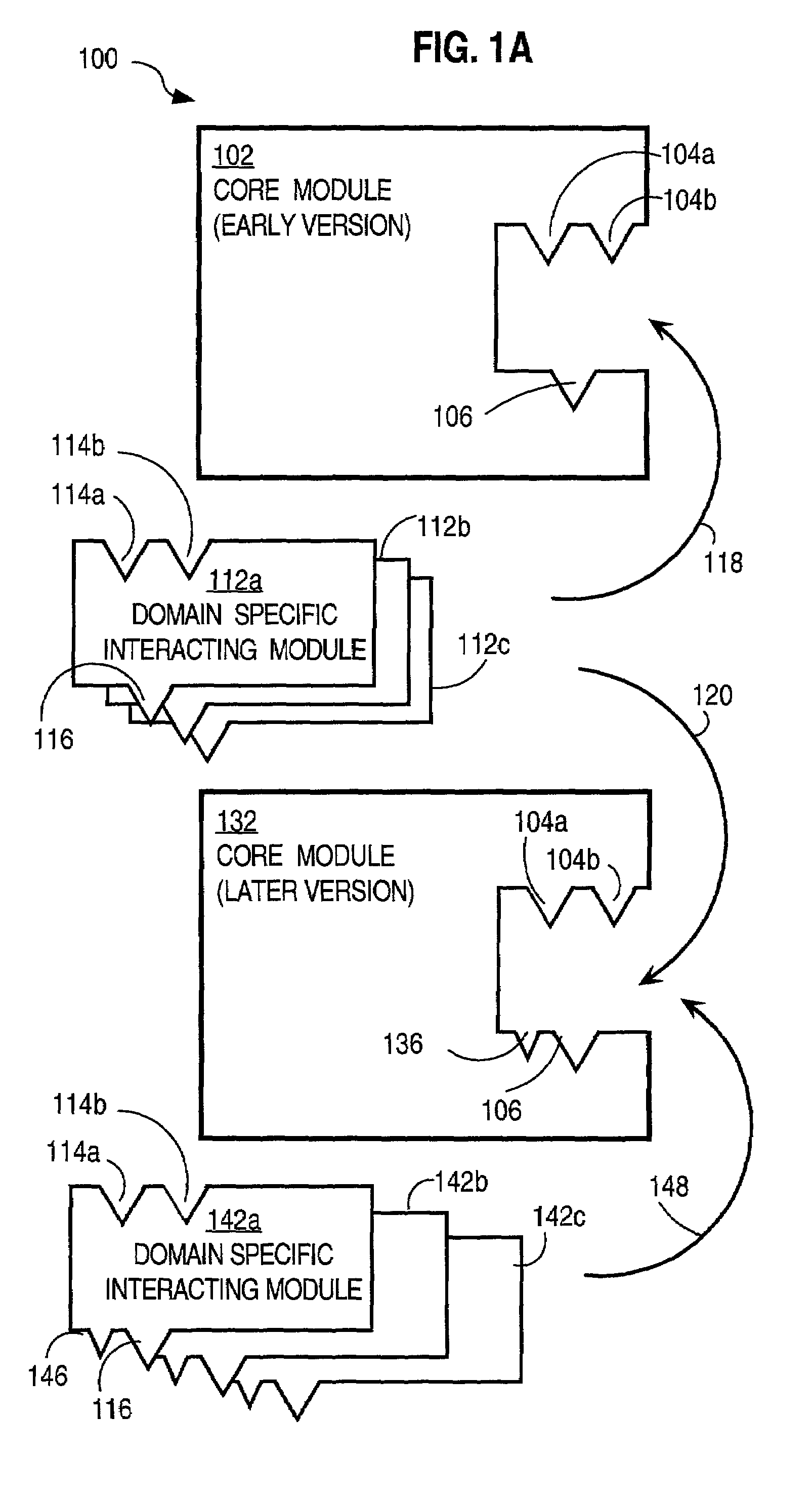 Techniques for maintaining compatibility of a software core module and an interacting module