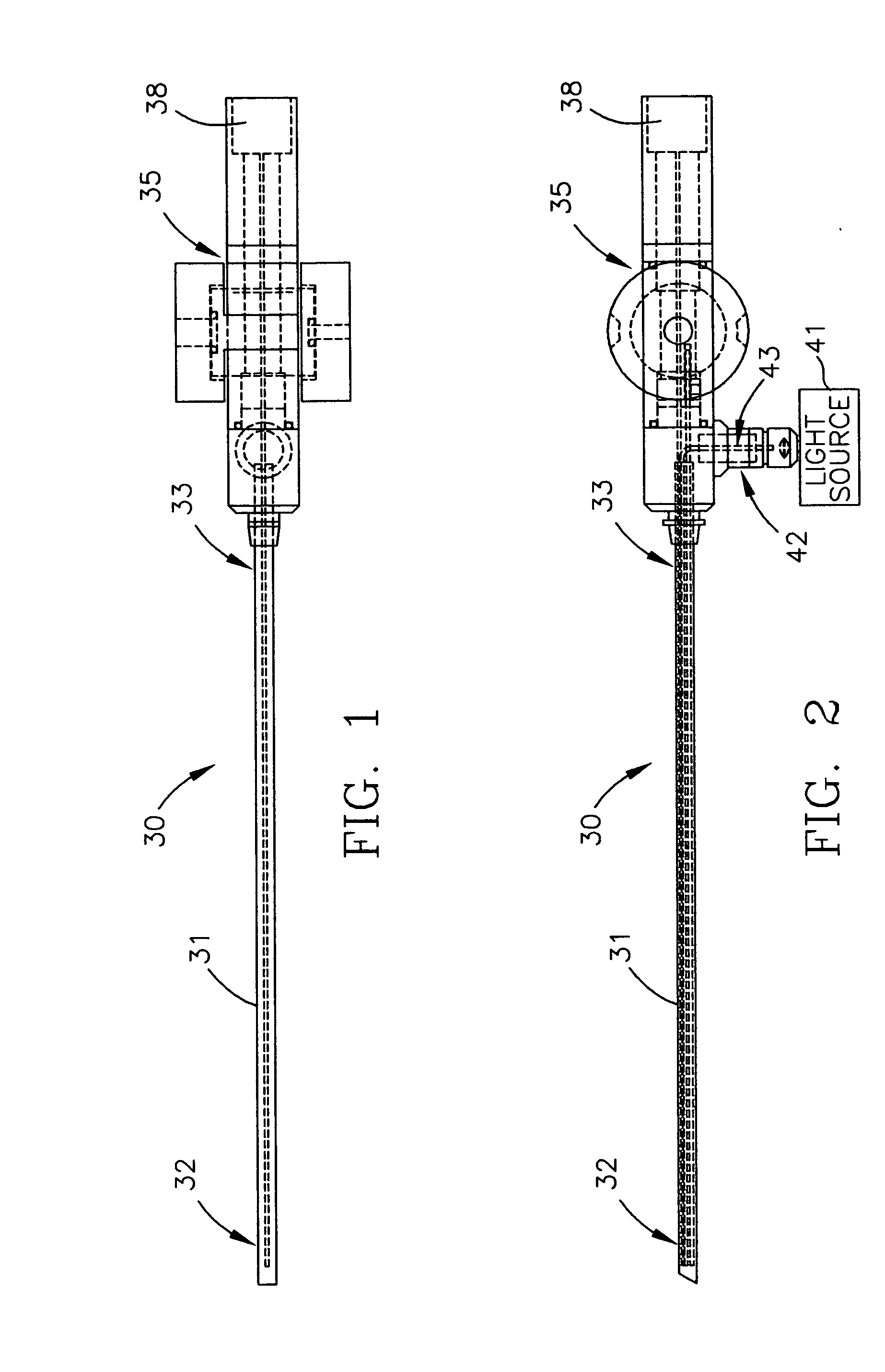 Variable view arthroscope with charge coupled device