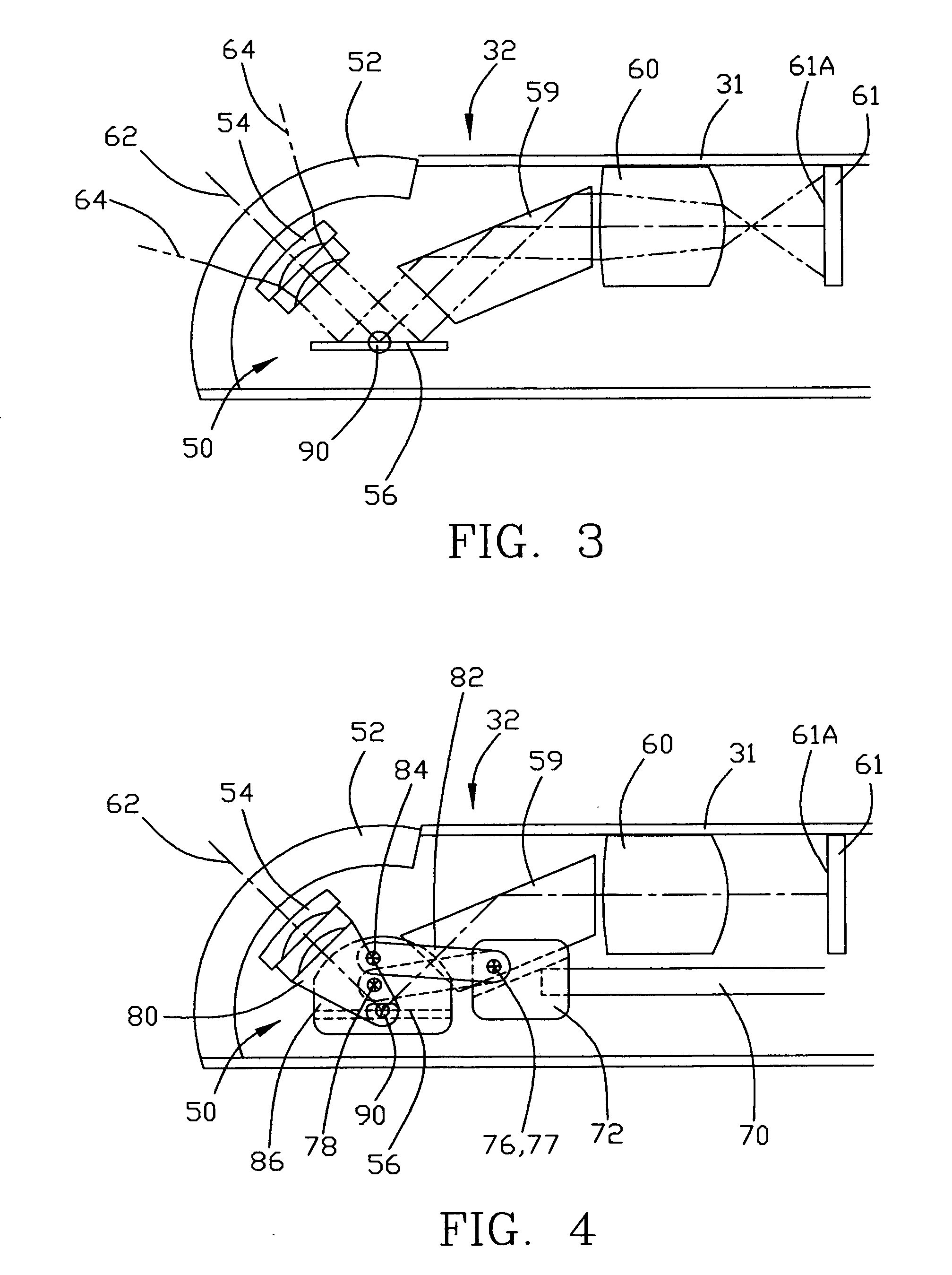 Variable view arthroscope with charge coupled device