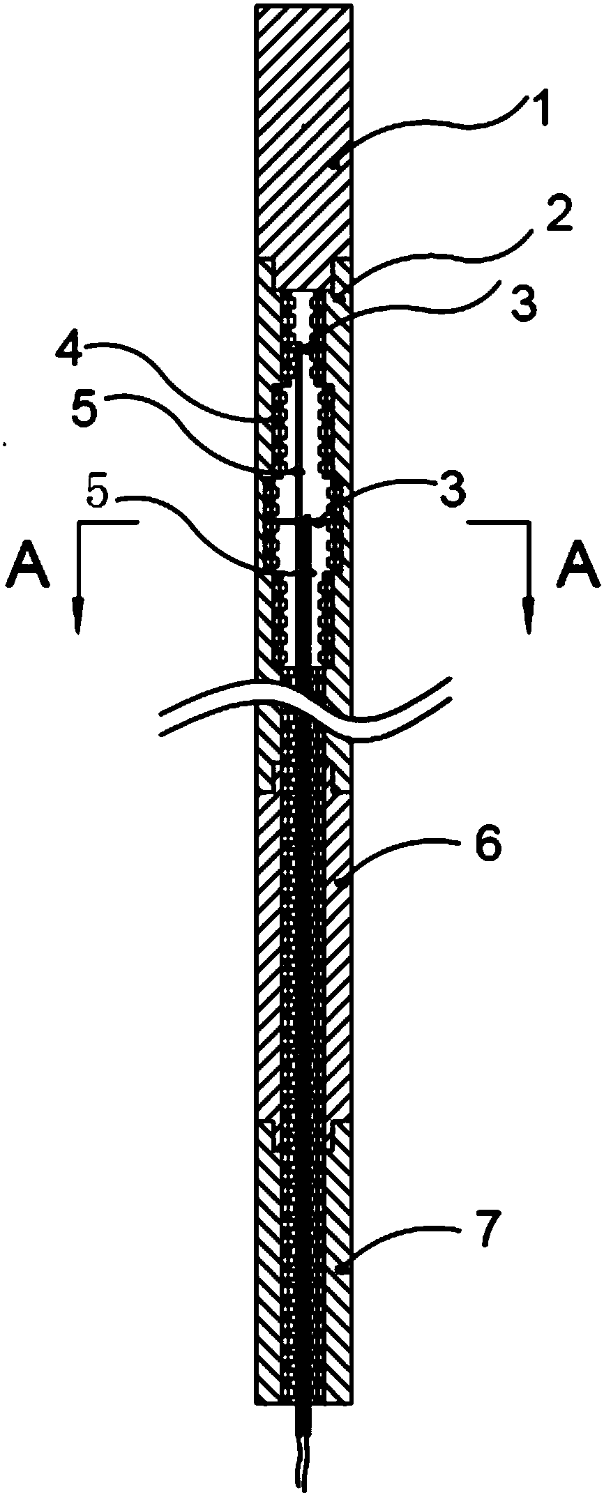 Non-uniform electric heating nuclear fuel simulation rod