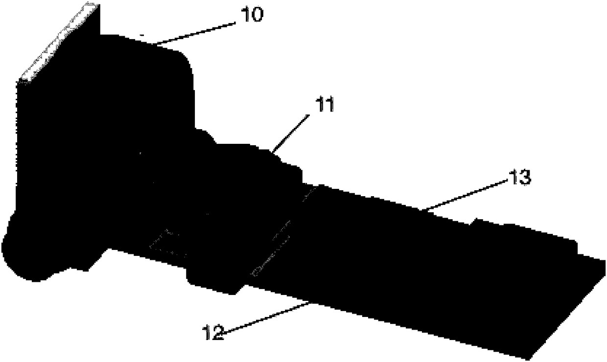 Micro-nano optical fiber EFPI sensor F-P cavity manufacturing device and method