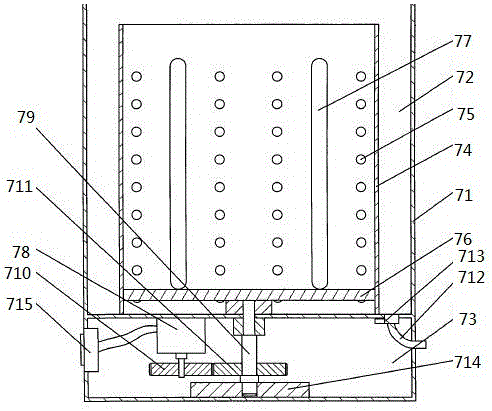 Device for weaving with washing and drying functions