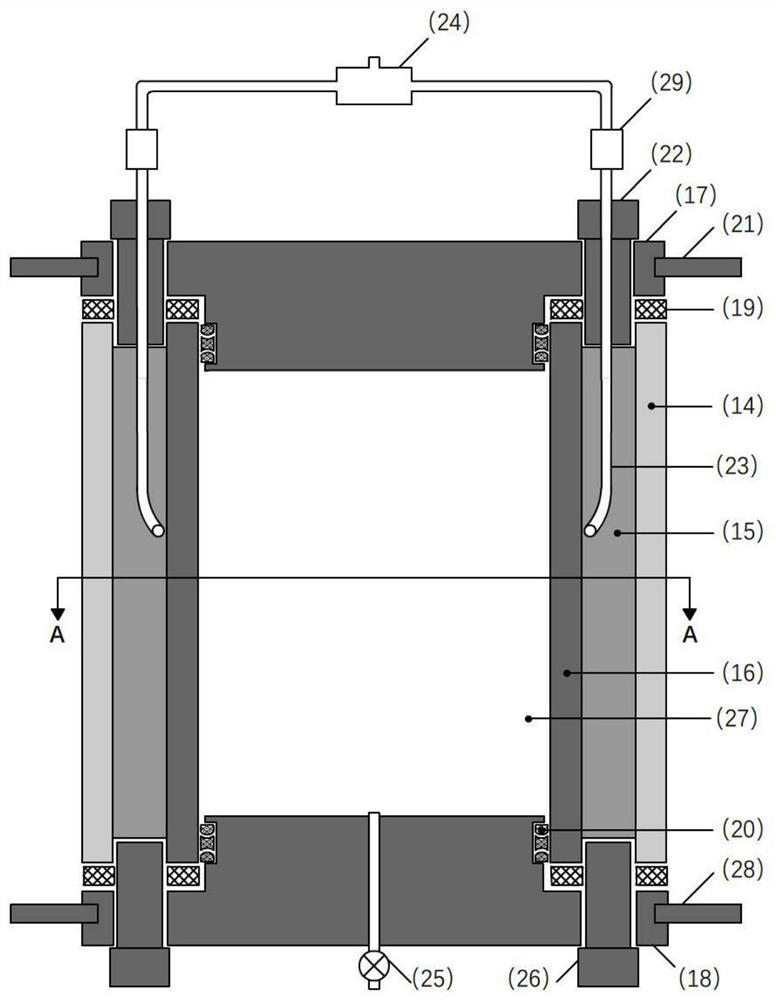 High-temperature high-pressure casing cement sheath stratum sealing integrity evaluation device and method