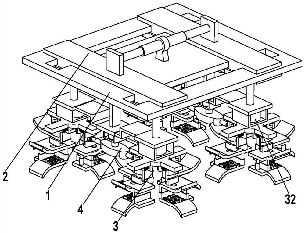 A foam automatic packaging device for LCD TV