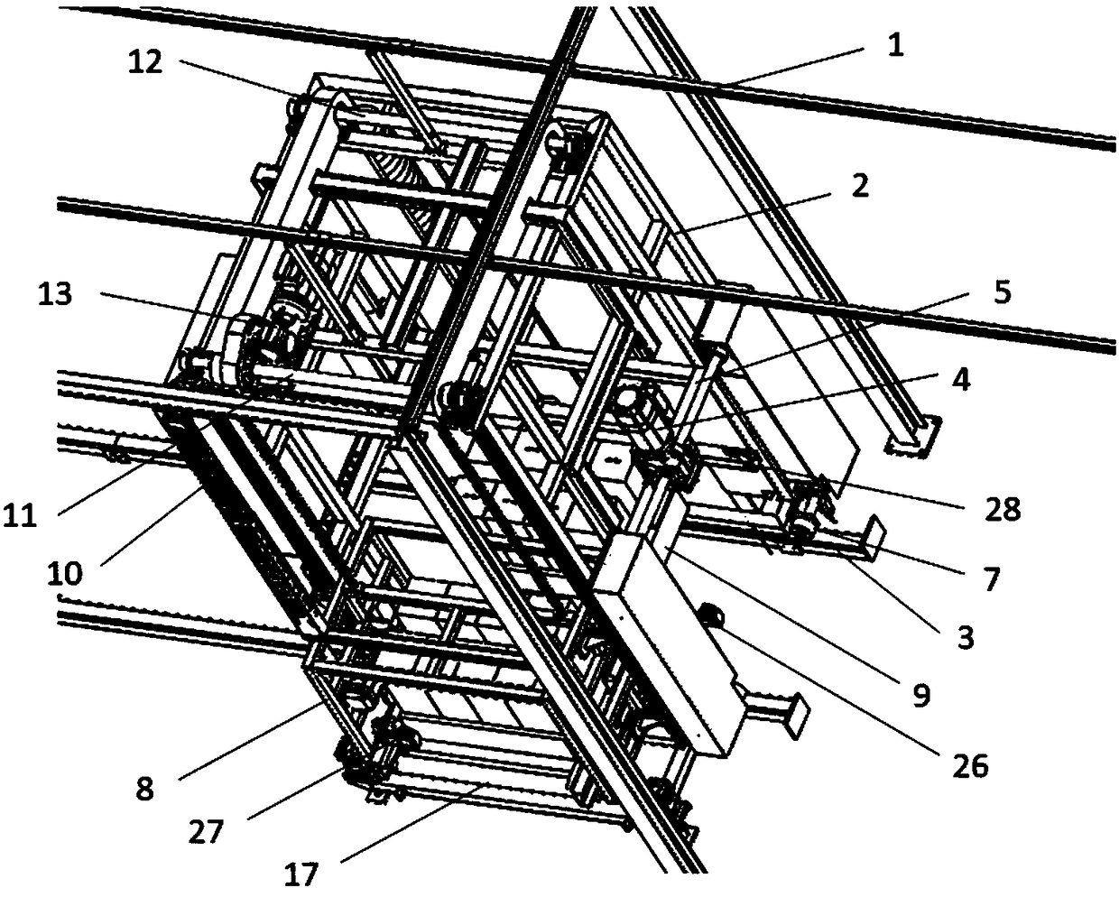 Lead acid accumulator transportation walking vehicle