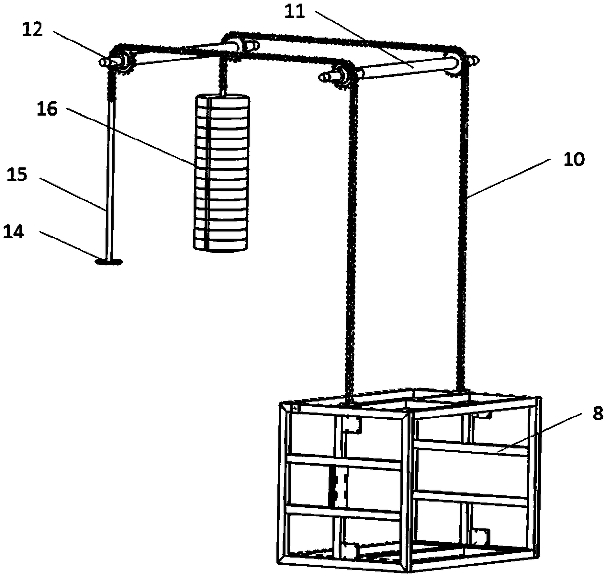 Lead acid accumulator transportation walking vehicle