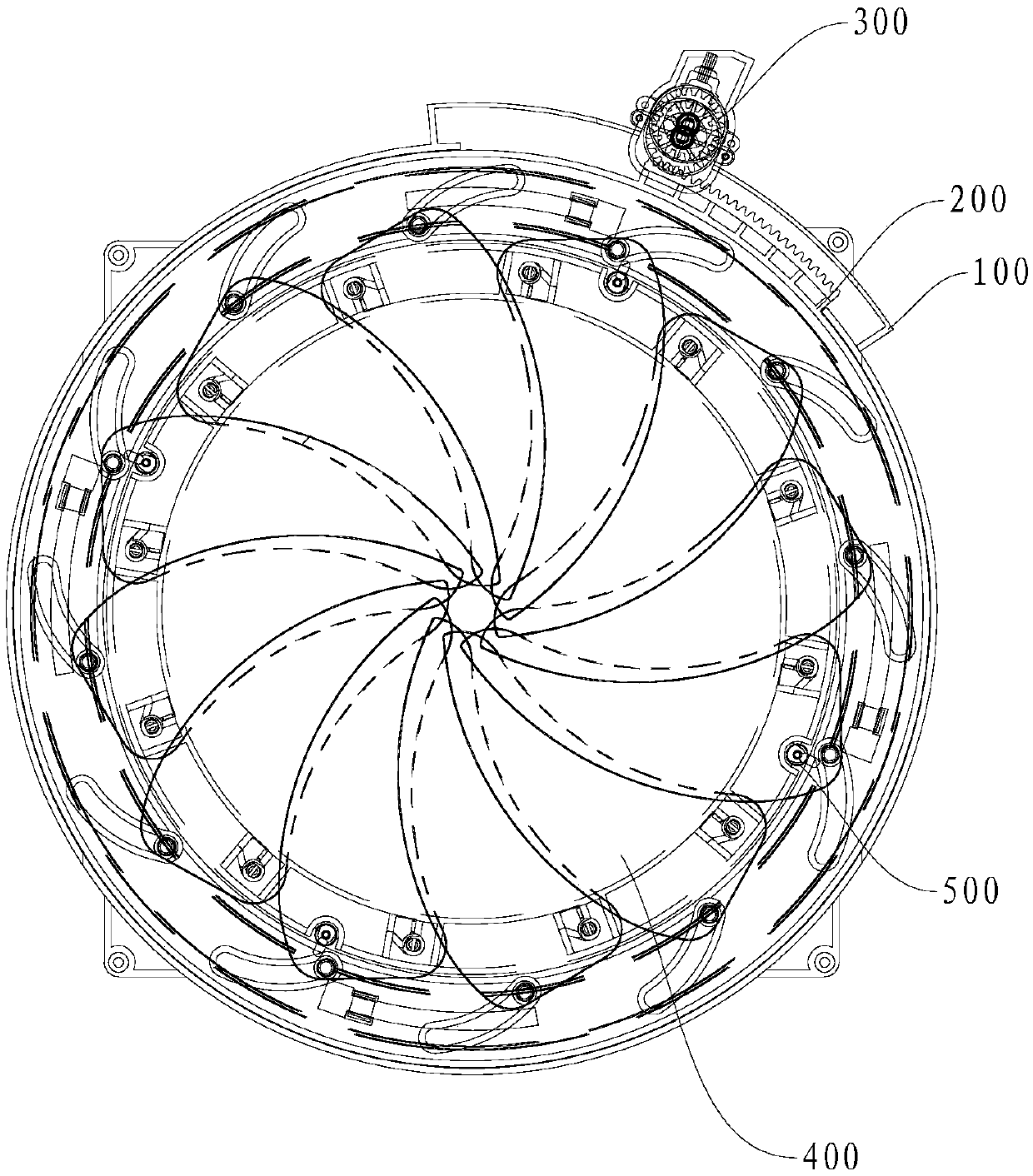 Automatic control method for induced-draft control of air conditioner