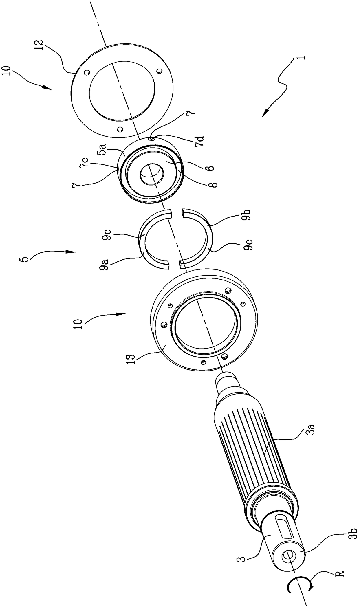 Magnetic sensor for rotating electric machines