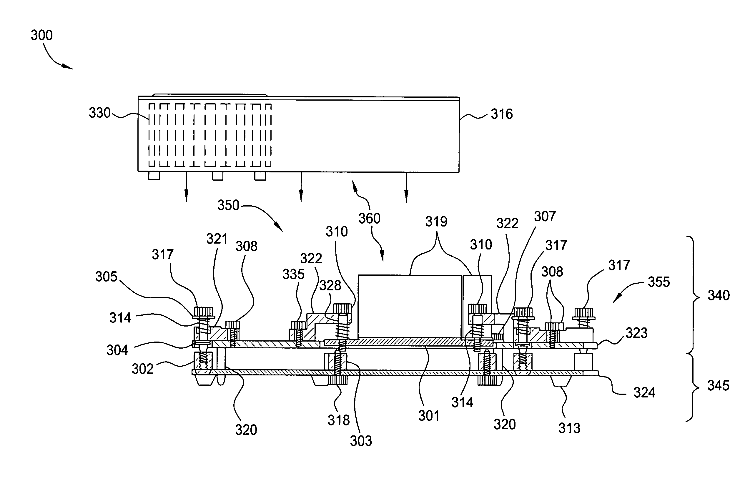 Quick-connect thermal solution for computer hardware testing