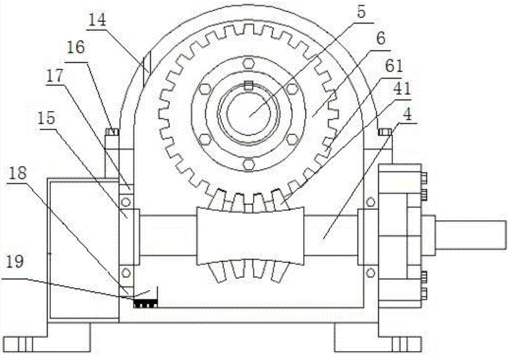 Novel high-end speed reducer capable of achieving lubricating oil cold and hot self-circulation effect