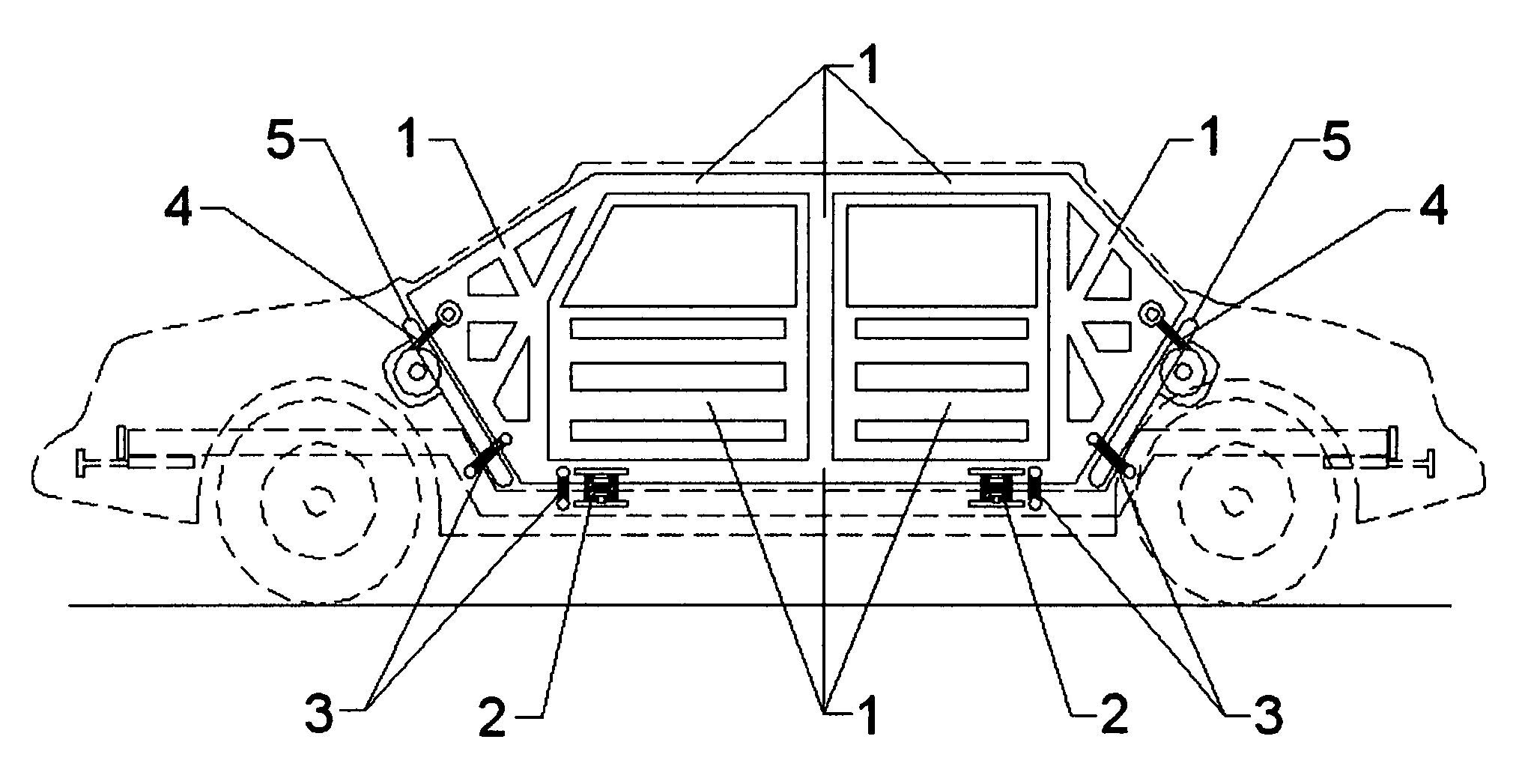 Tethered separable occupational safety cage for transportation vehicles