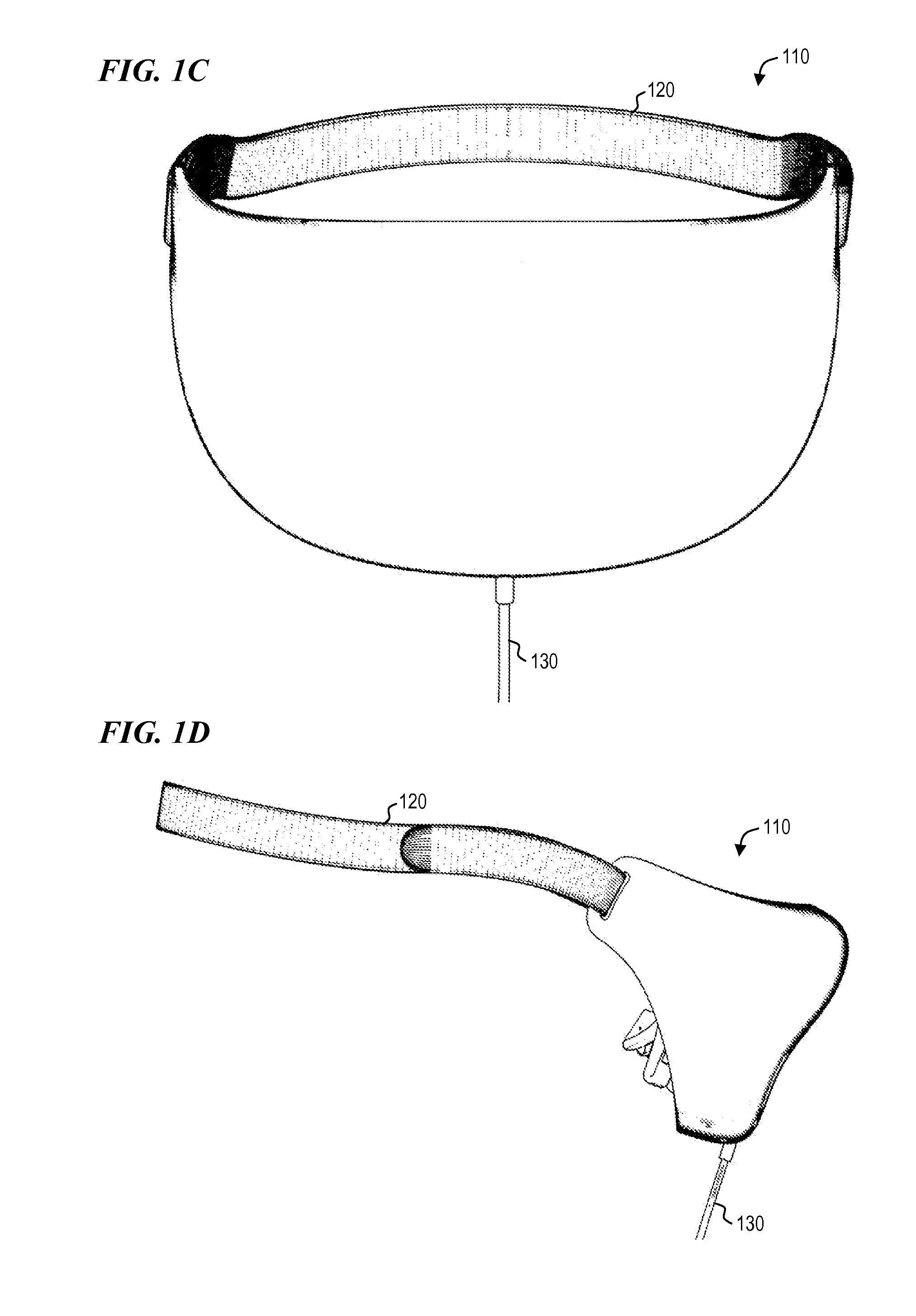 Headache-treatment device with gel dispensing kit and method