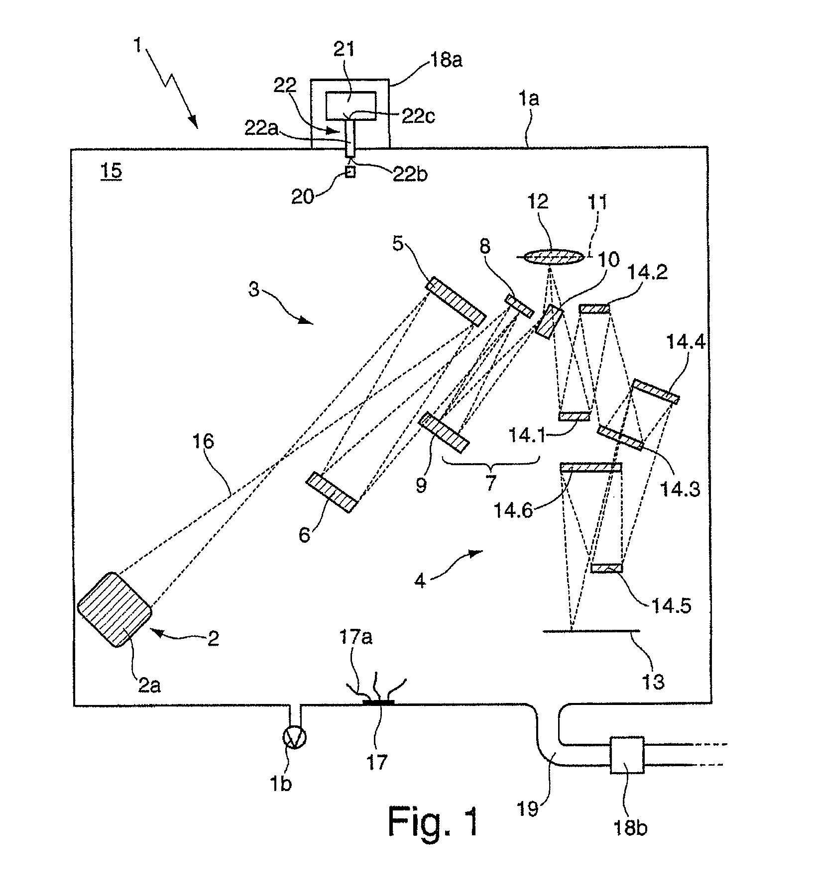 Detection of contaminating substances in an EUV lithography apparatus