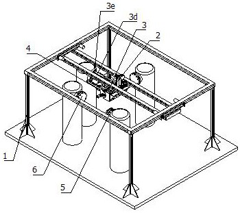 Suspension device for disassembling and assembling manhole cover of chemical equipment