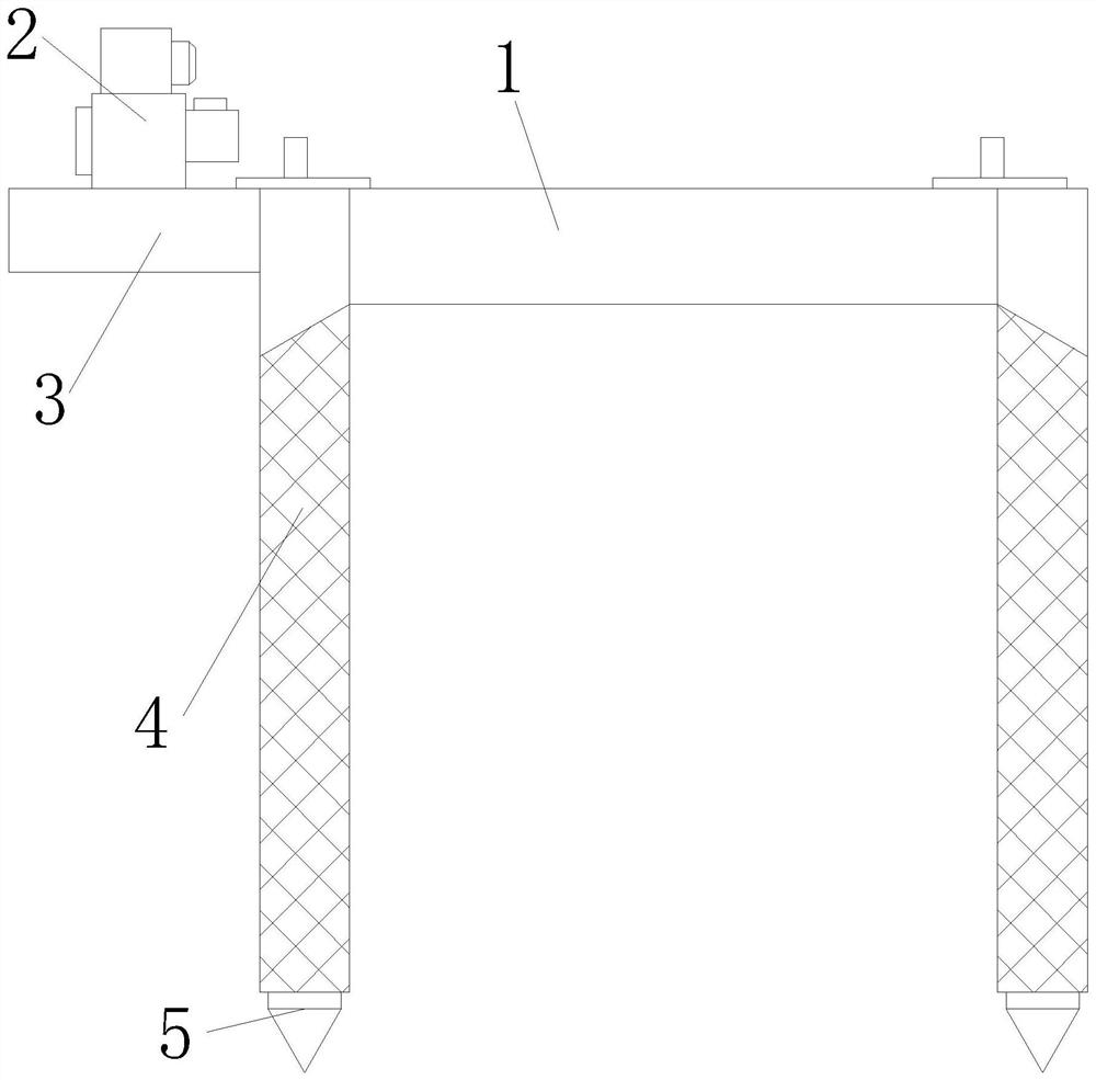 Highway crossing device for power grid construction that collects atomized wires through moisture collection