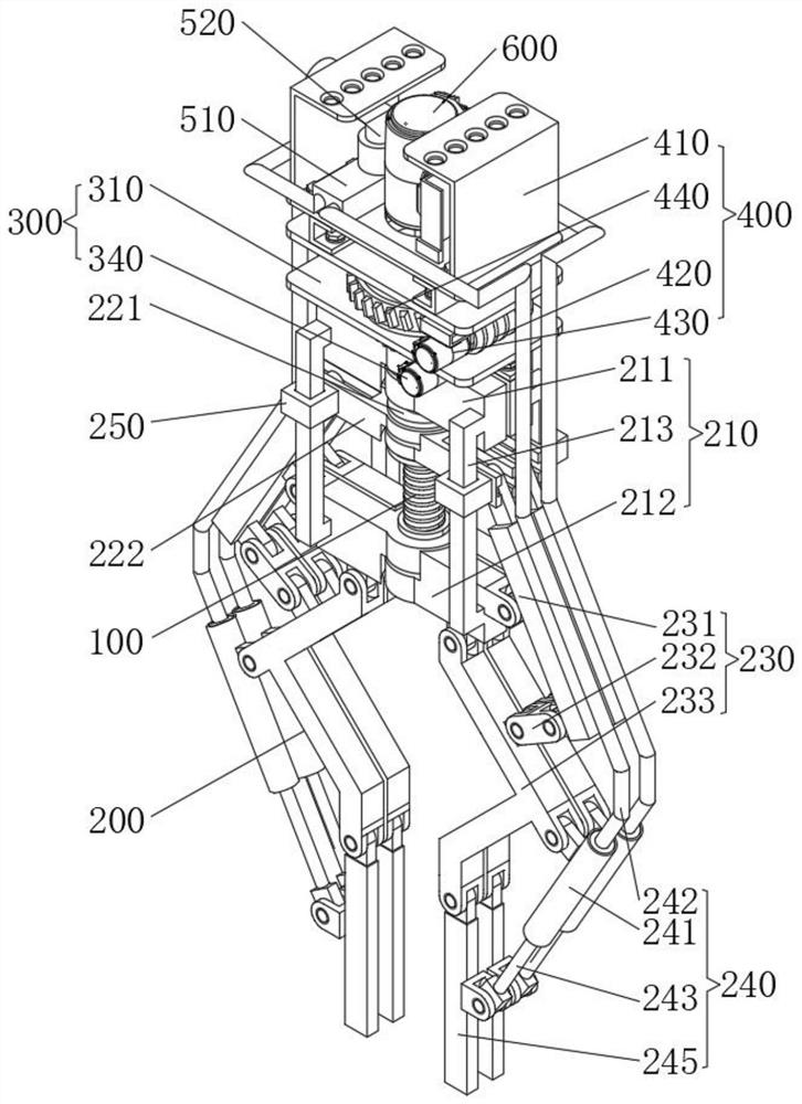 Industrial manipulator clamping jaw with auxiliary locating mechanism