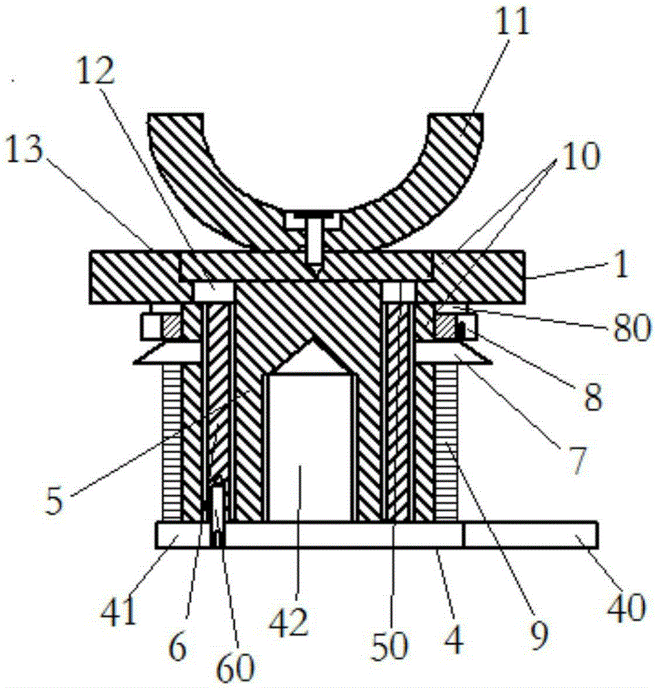 Fine adjusting device for pipeline inner wall sand blower