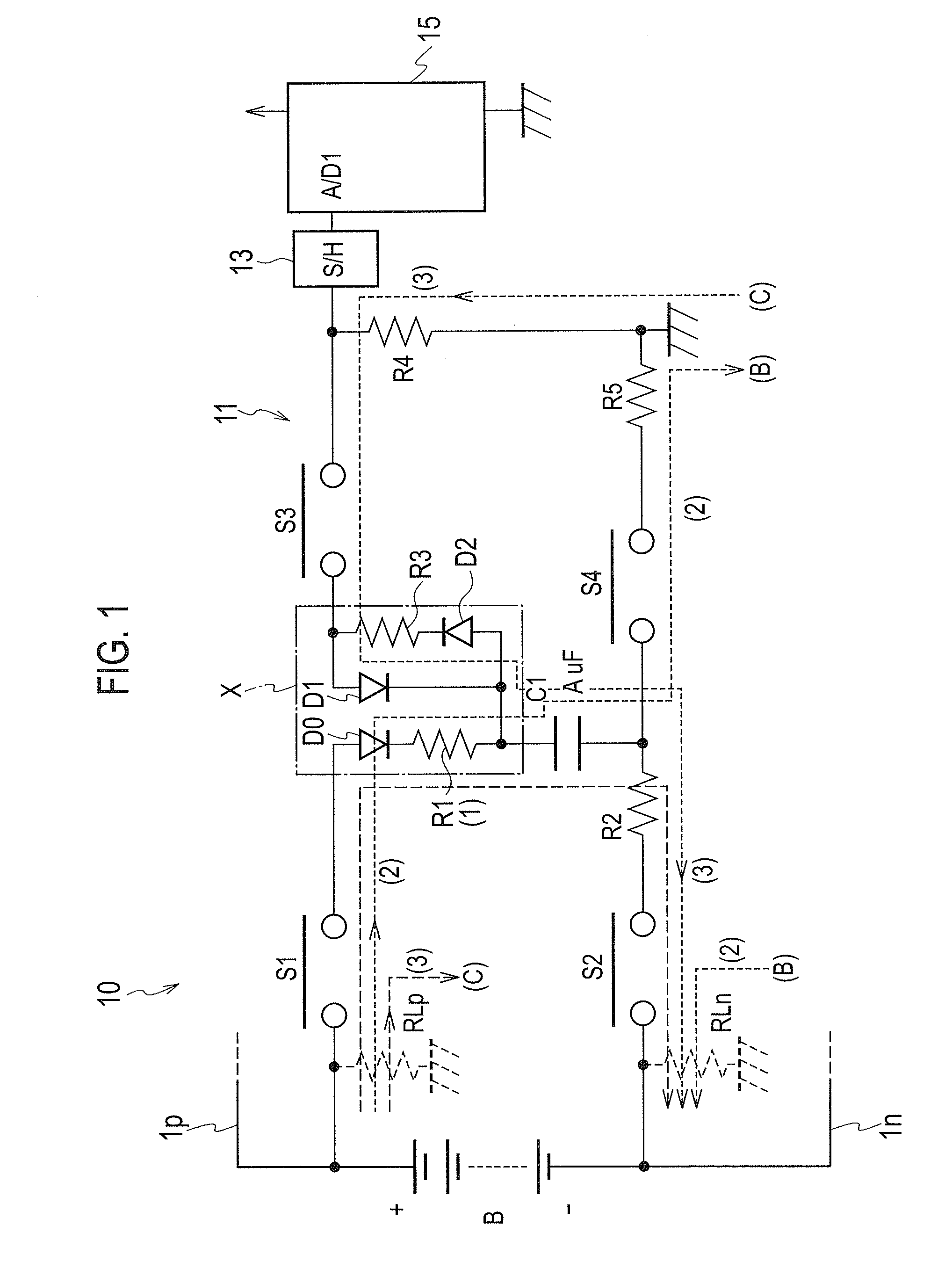 Apparatus for detecting fault of flying capacitor of insulated condition detecting unit