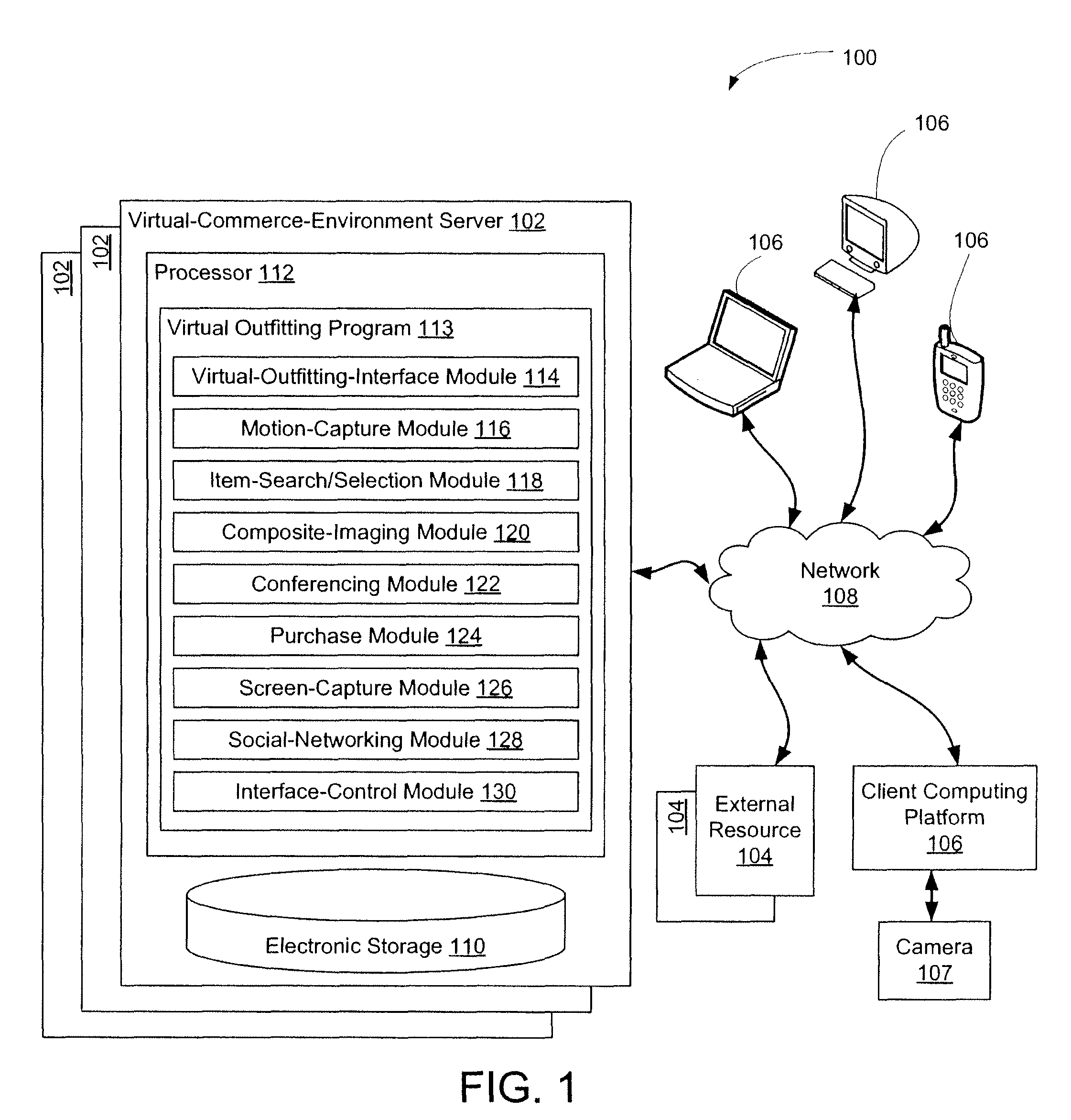 Providing a simulation of wearing items such as garments and/or accessories