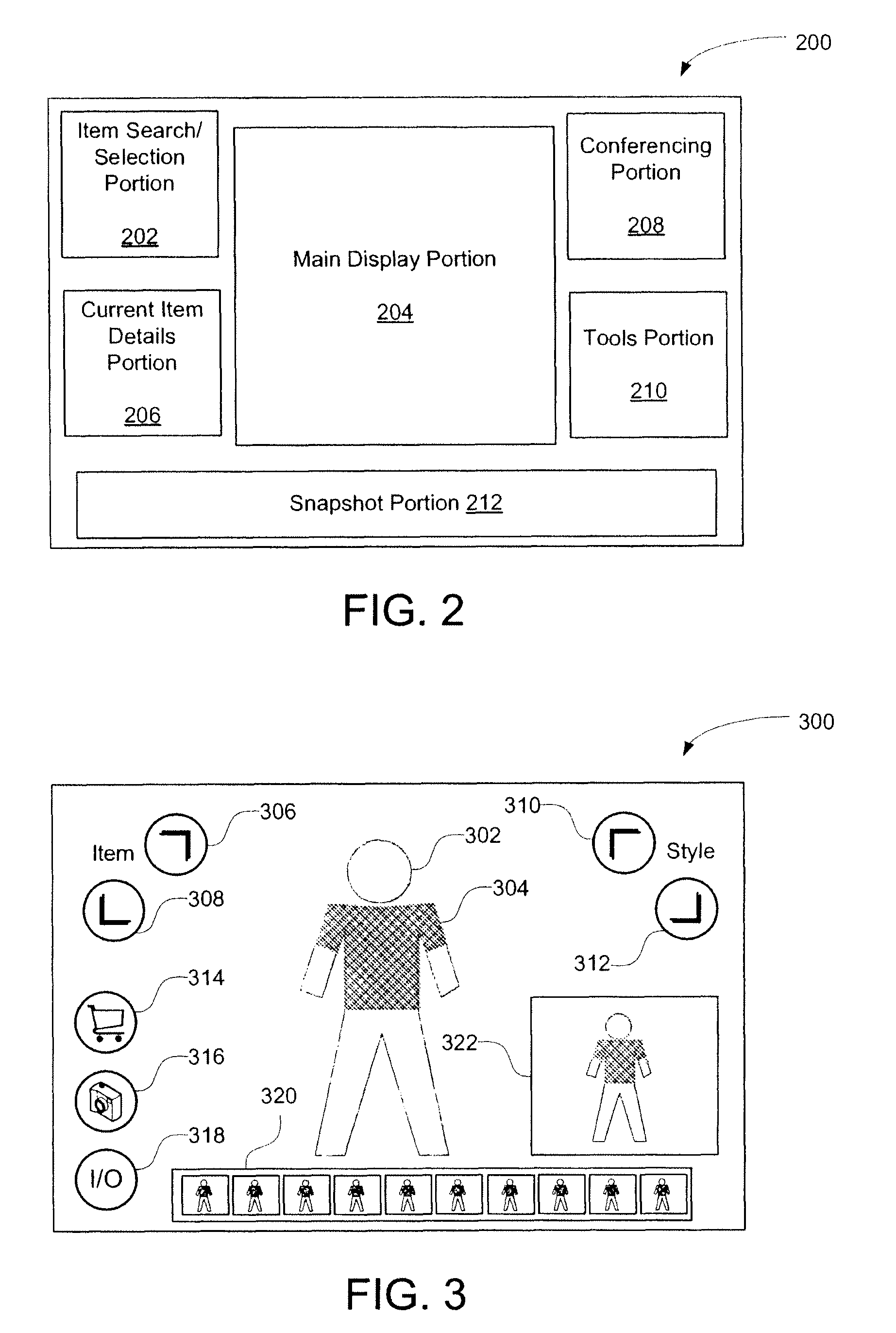 Providing a simulation of wearing items such as garments and/or accessories