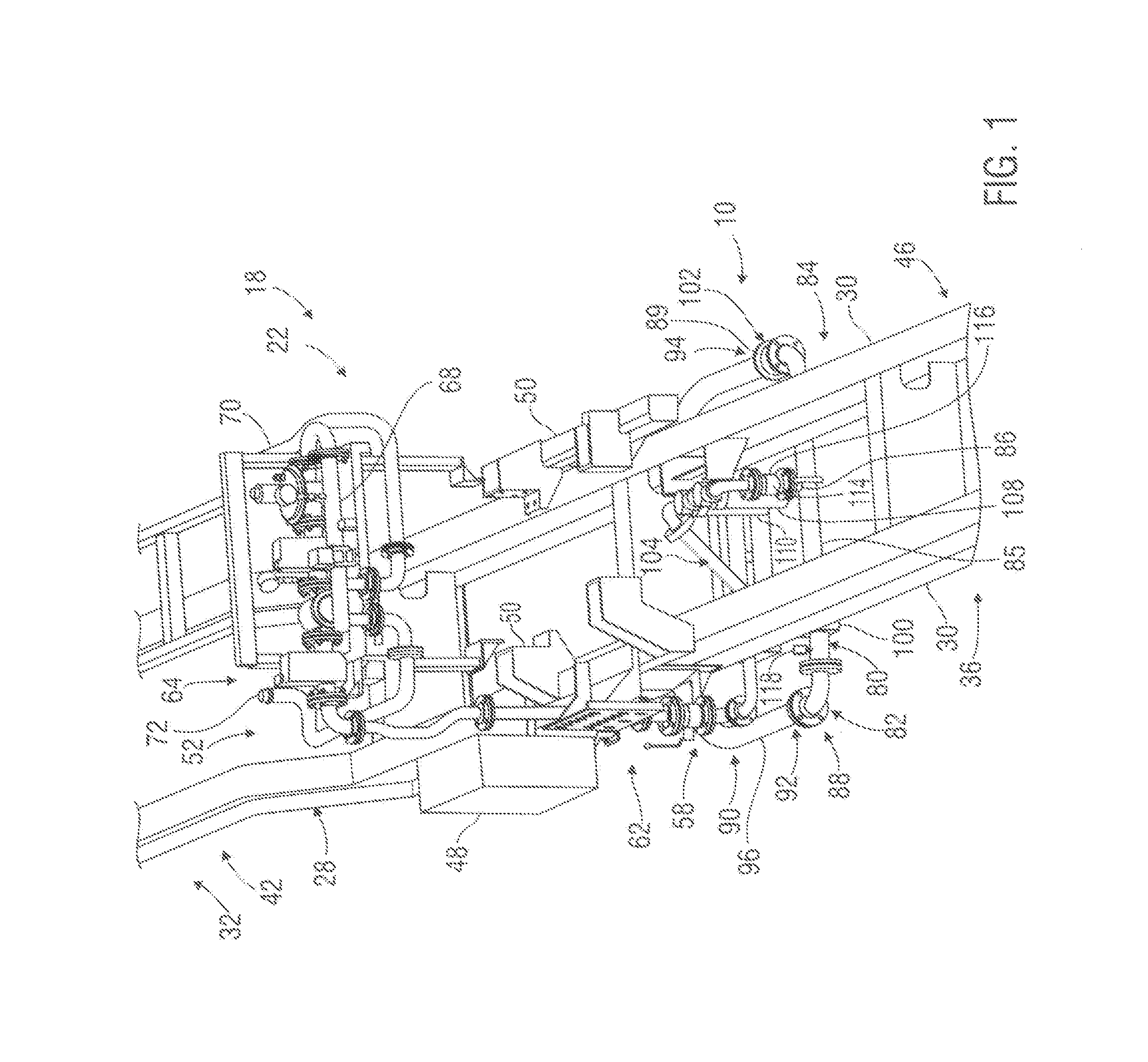 Apparatus and methods for providing natural gas to multiple engines disposed upon multiple carriers