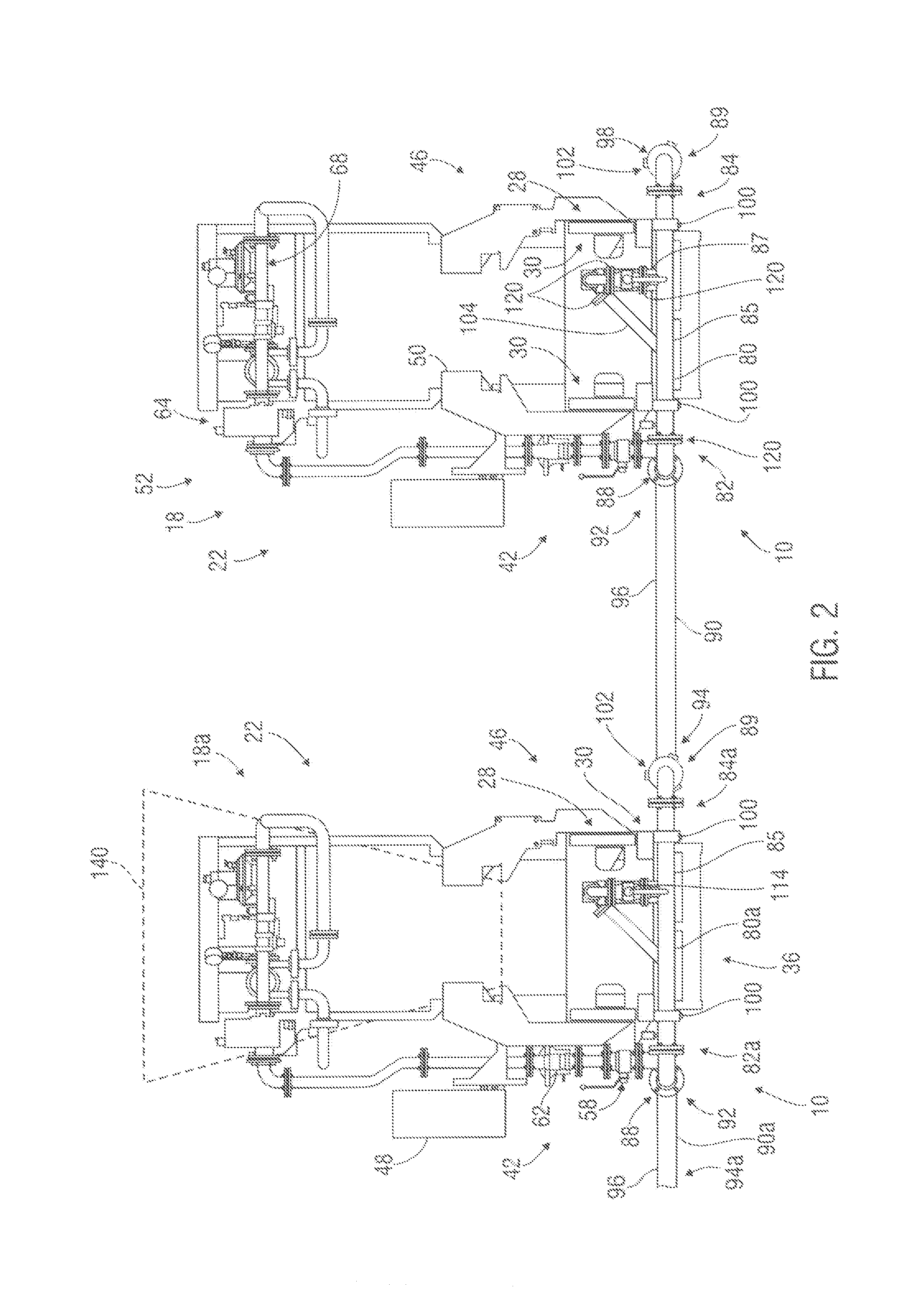 Apparatus and methods for providing natural gas to multiple engines disposed upon multiple carriers