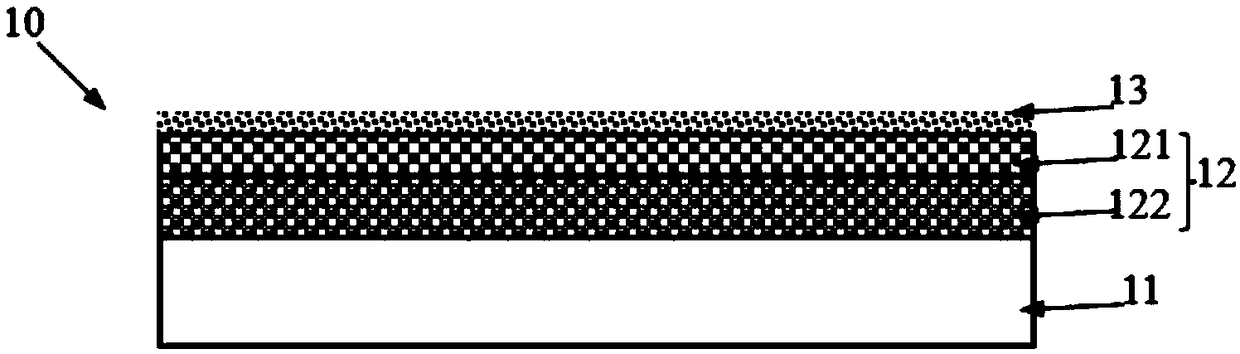 Temporary road pavement structure and road construction method