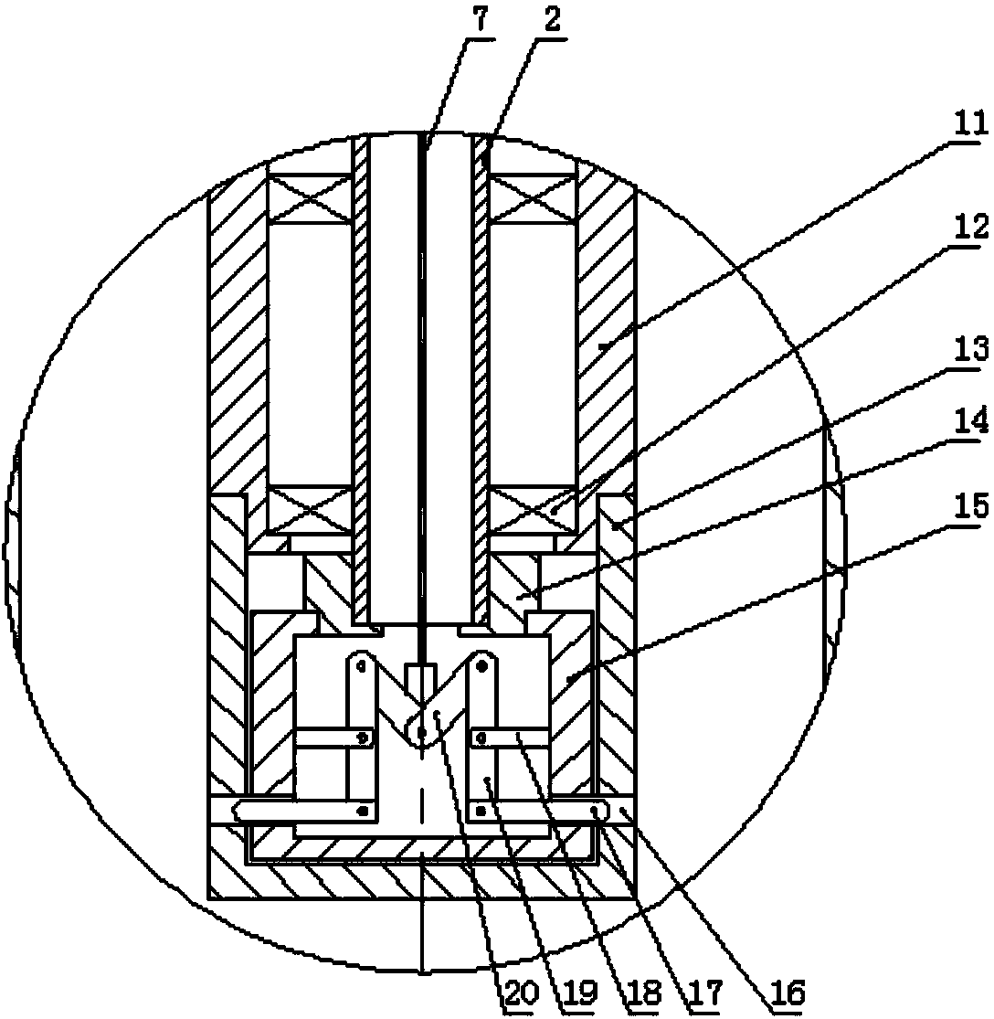 Axial pay-off device capable of preventing shutdown wire accumulation