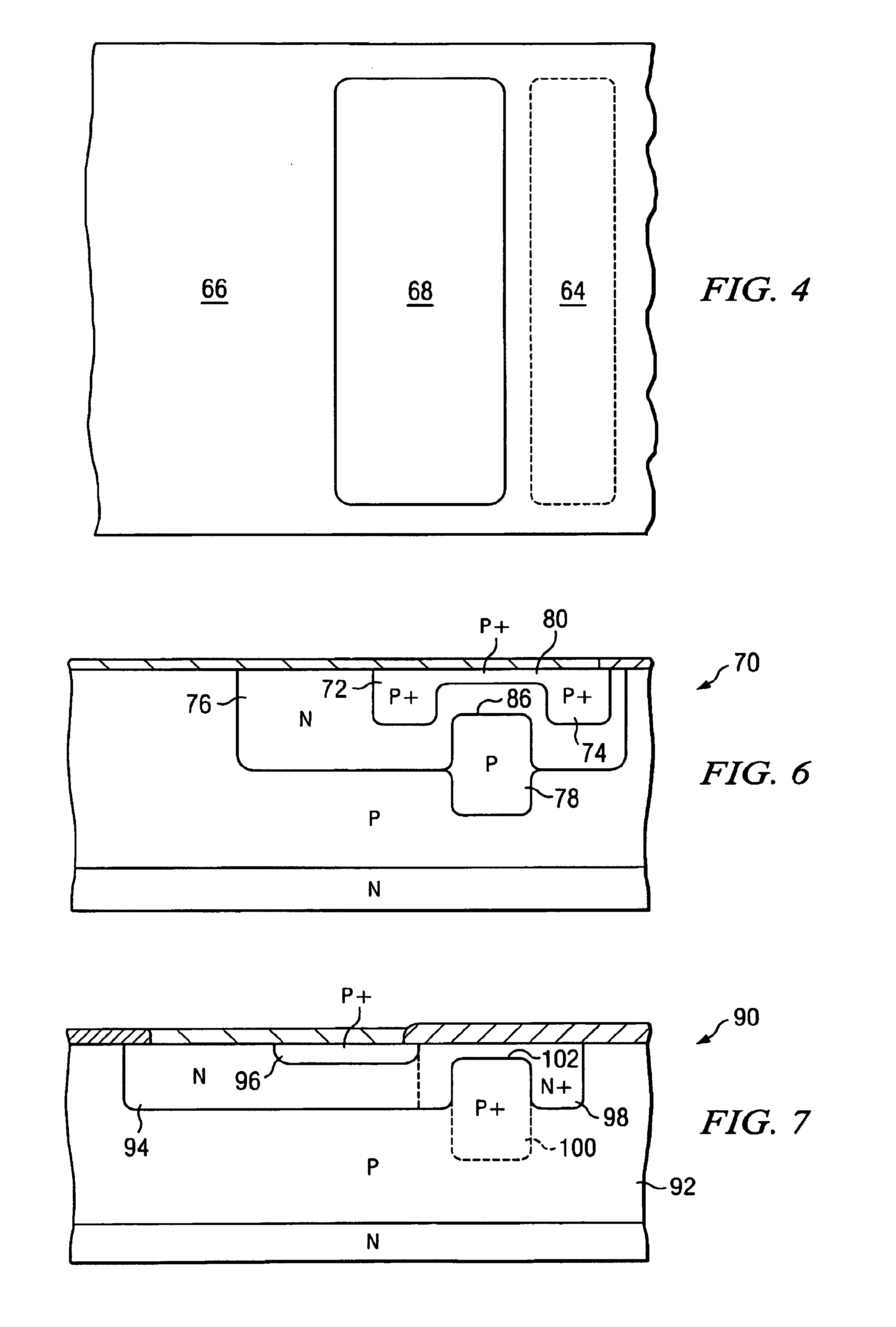 Semiconductor device for low voltage protection with low capacitance