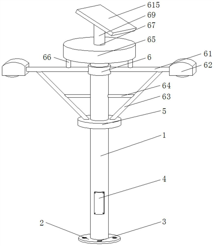 Wind-resistant energy-saving road lamp