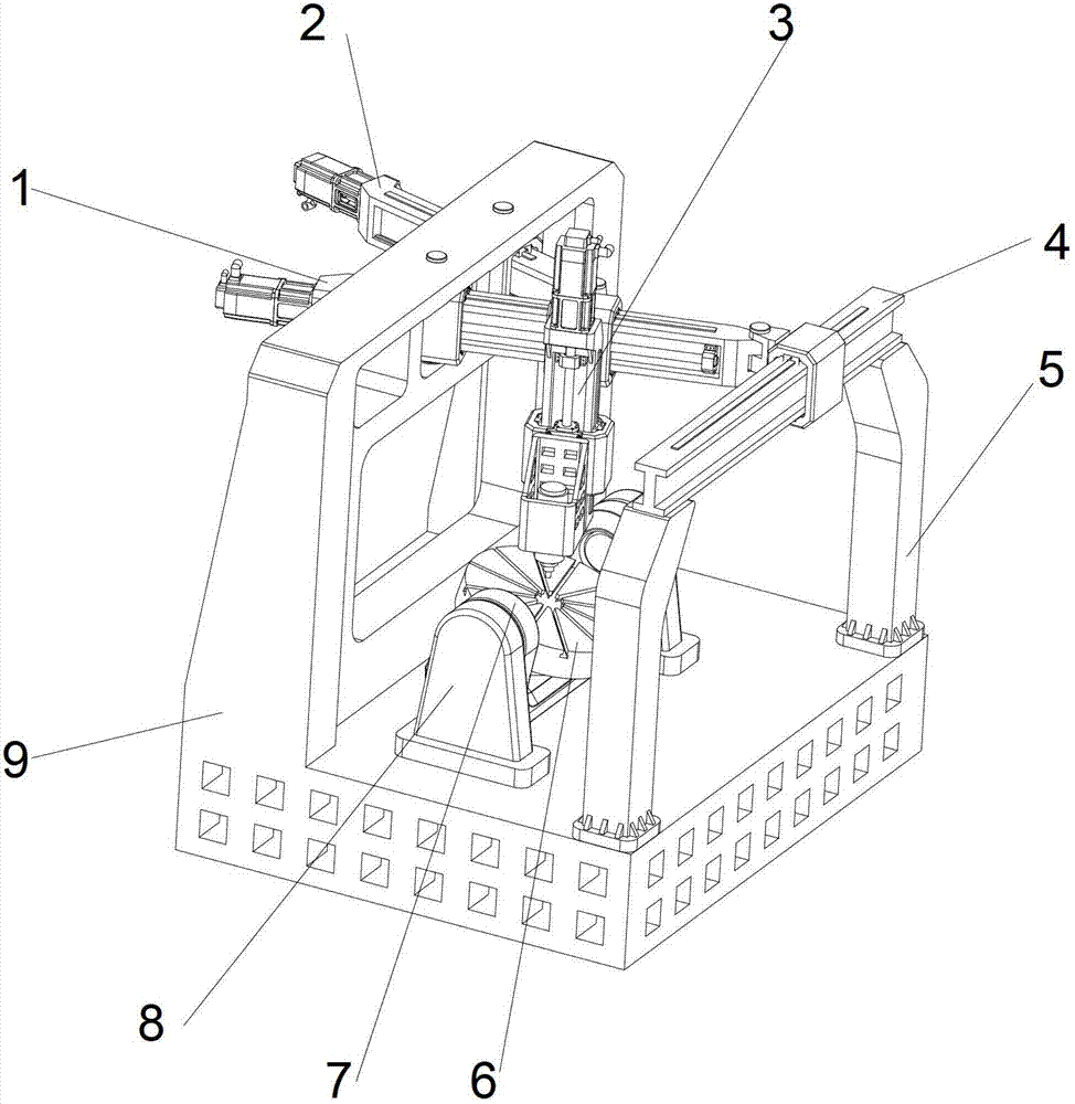 Five-axis numerical control machine tool