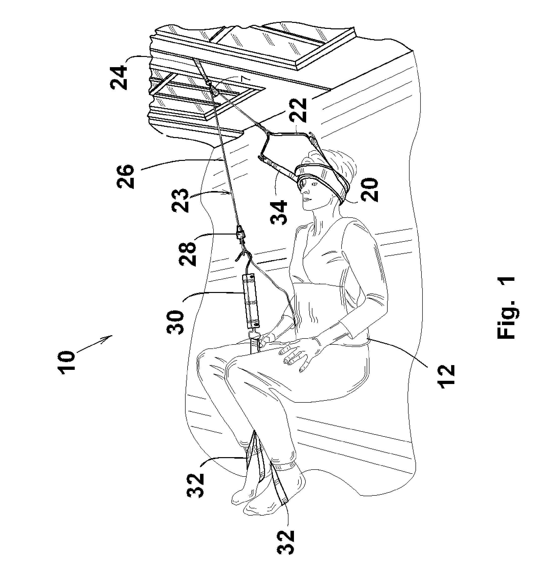 Cervical traction assembly with sensory feedback