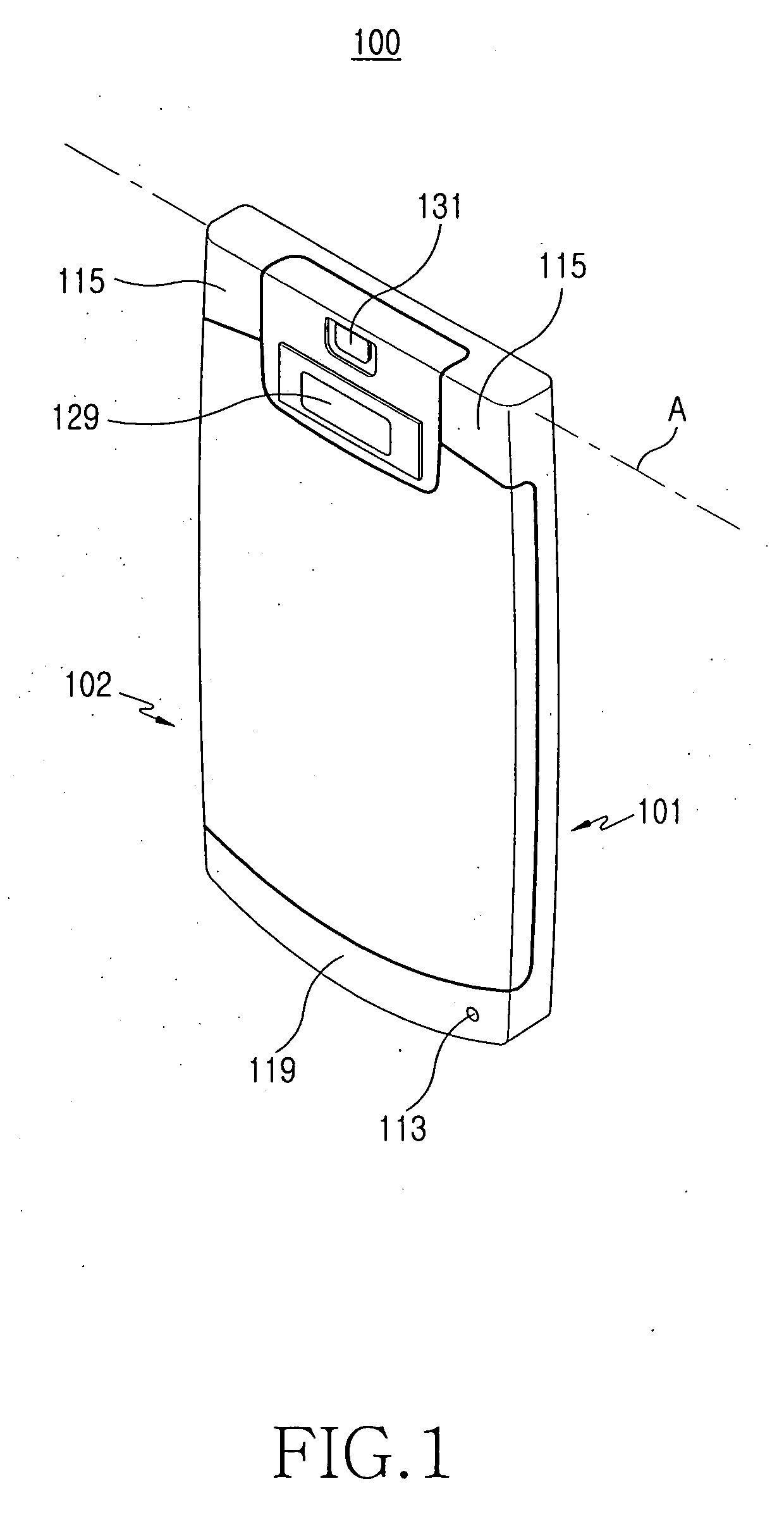 Speaker device for portable terminal