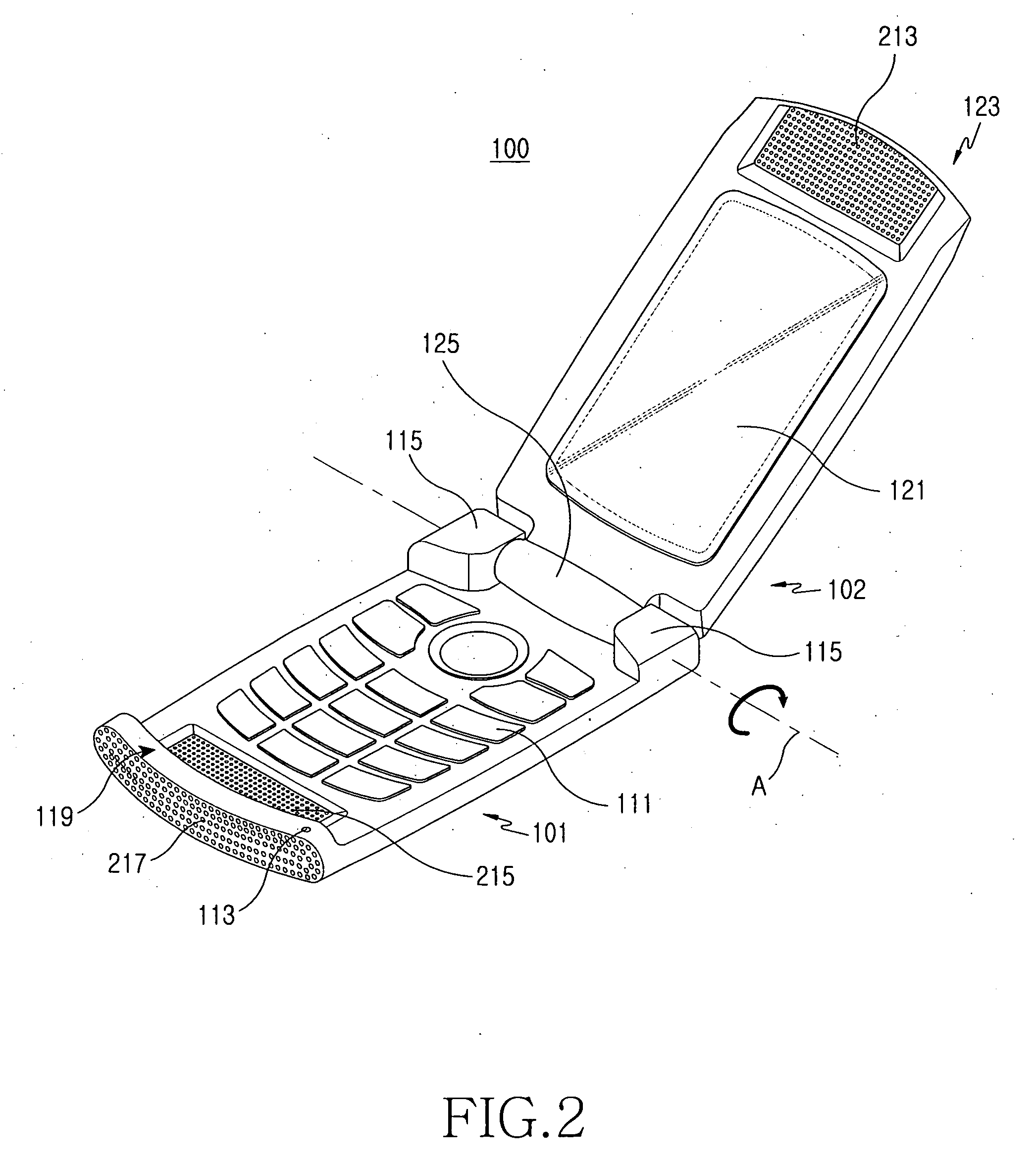 Speaker device for portable terminal