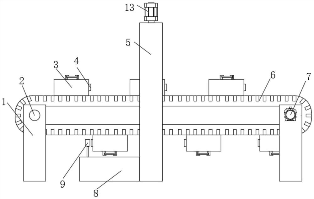 An automatic slot milling device applied to the production of smart cards and its application method