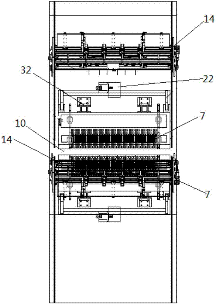 Condenser pipe arrangement spot welding machine with hanging rack